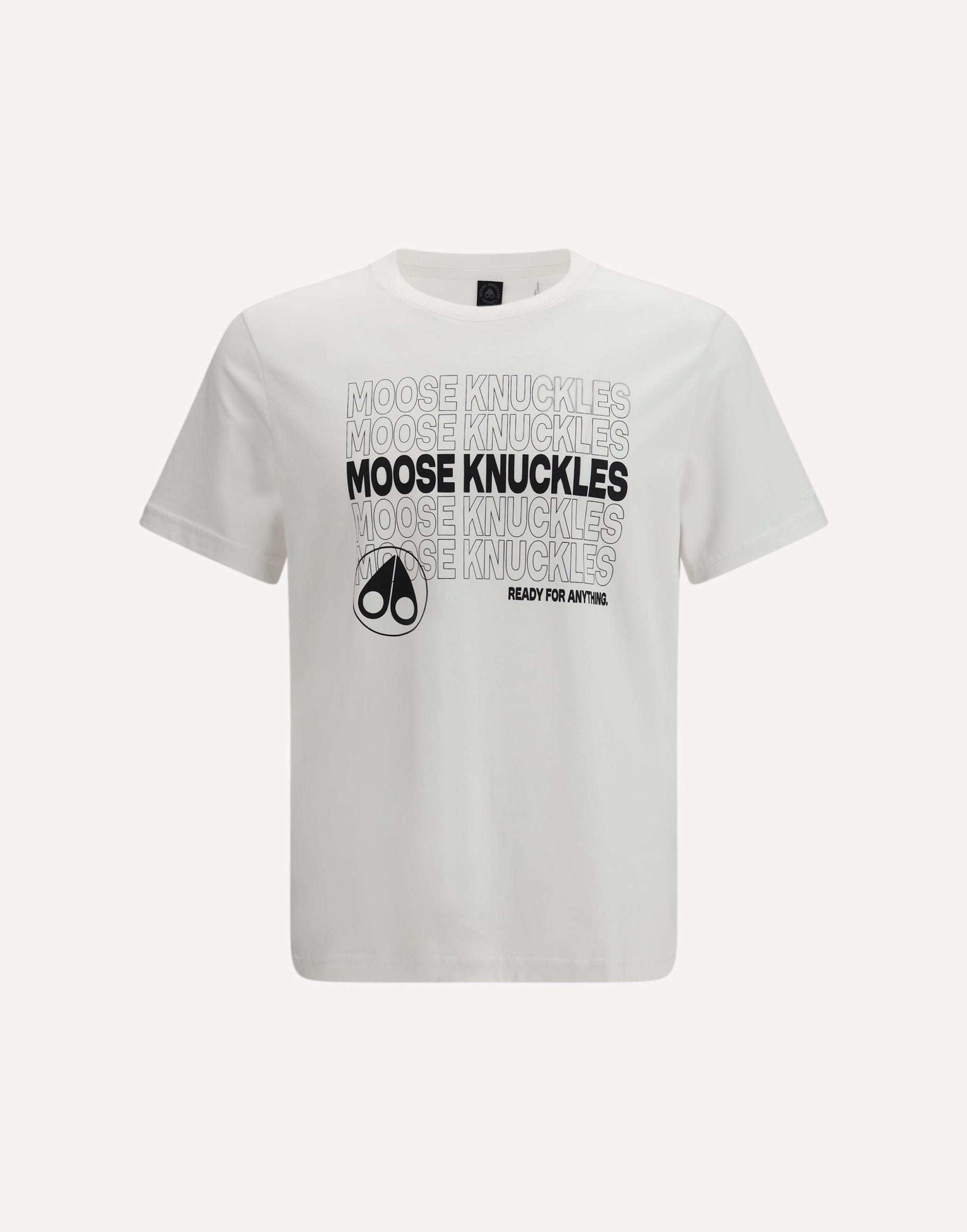 Moose Knuckles Regular Fit Crewneck T-Shirt With Front Print