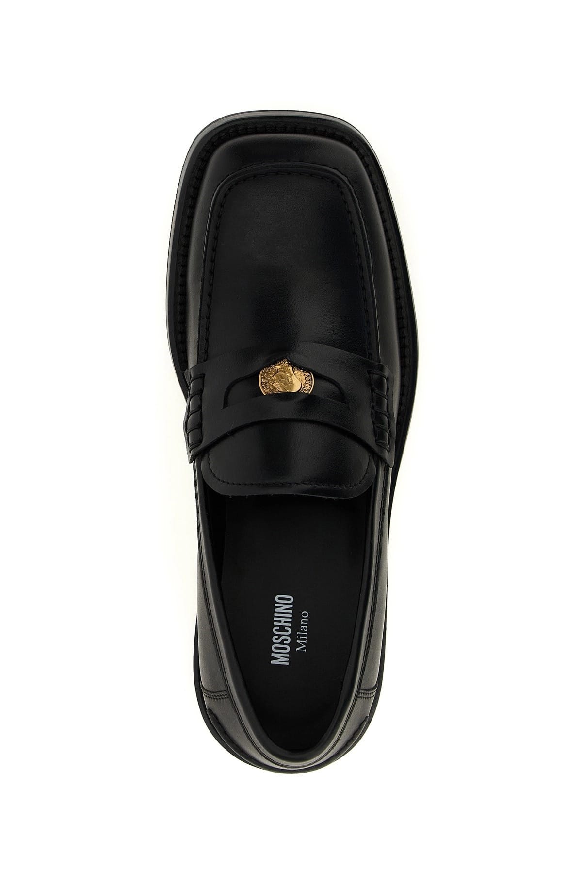 Moschino Moschino Berlin Leather Coin Loafers