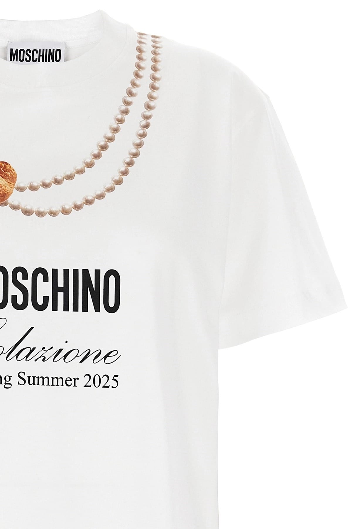 Moschino Moschino Colazione Cropped T-Shirt