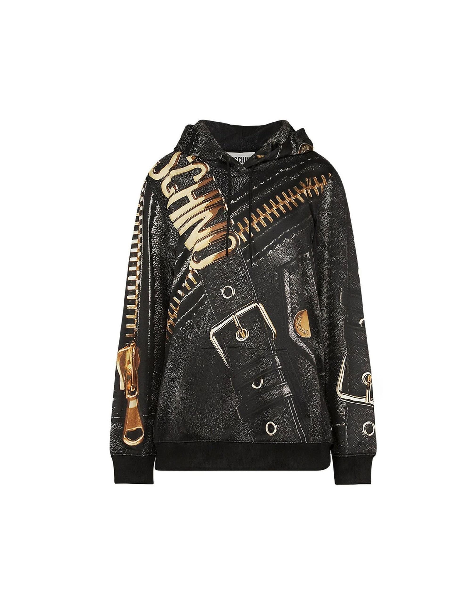 Moschino Couture Marco Biker Hooded Sweatshirt
