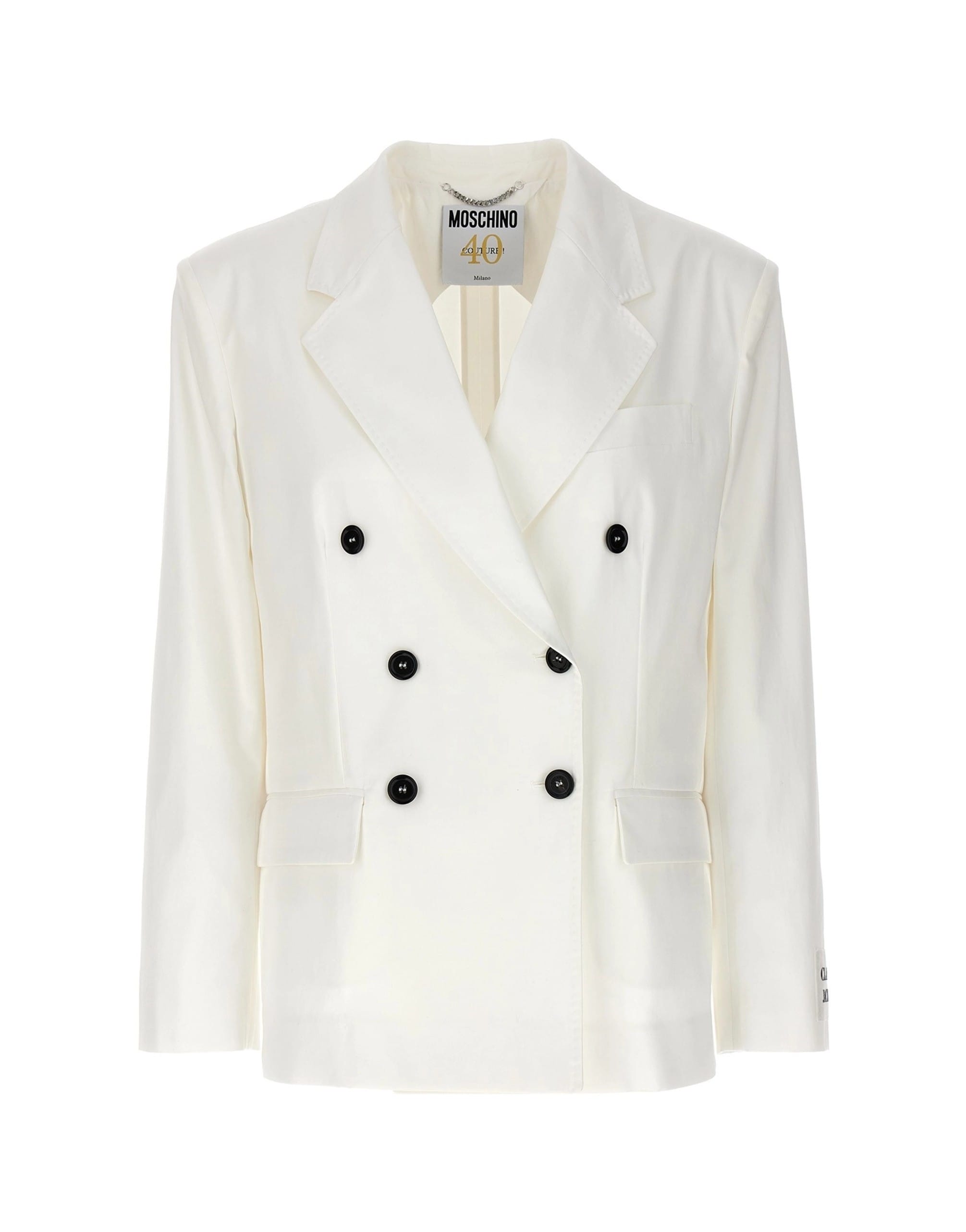 Moschino Moschino Double-Breasted Cotton Blazer
