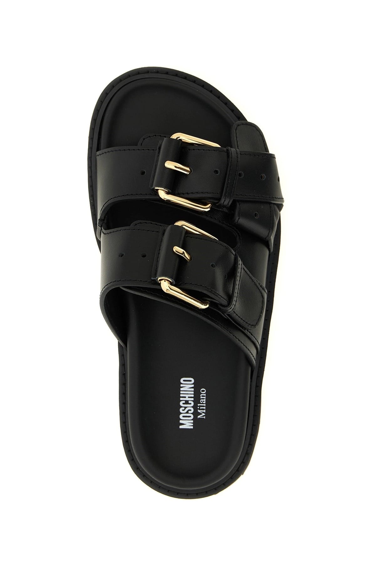 Moschino Moschino Double Strap Flatform Sandals