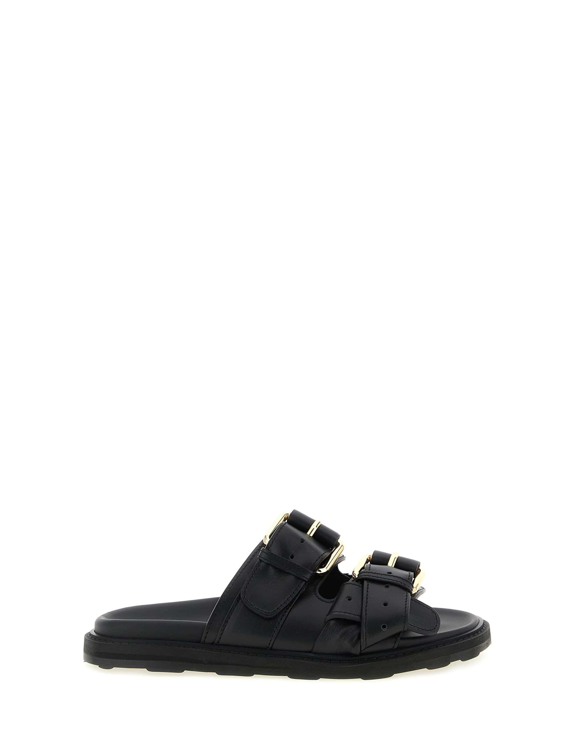 Moschino Double Strap Flatform Sandals