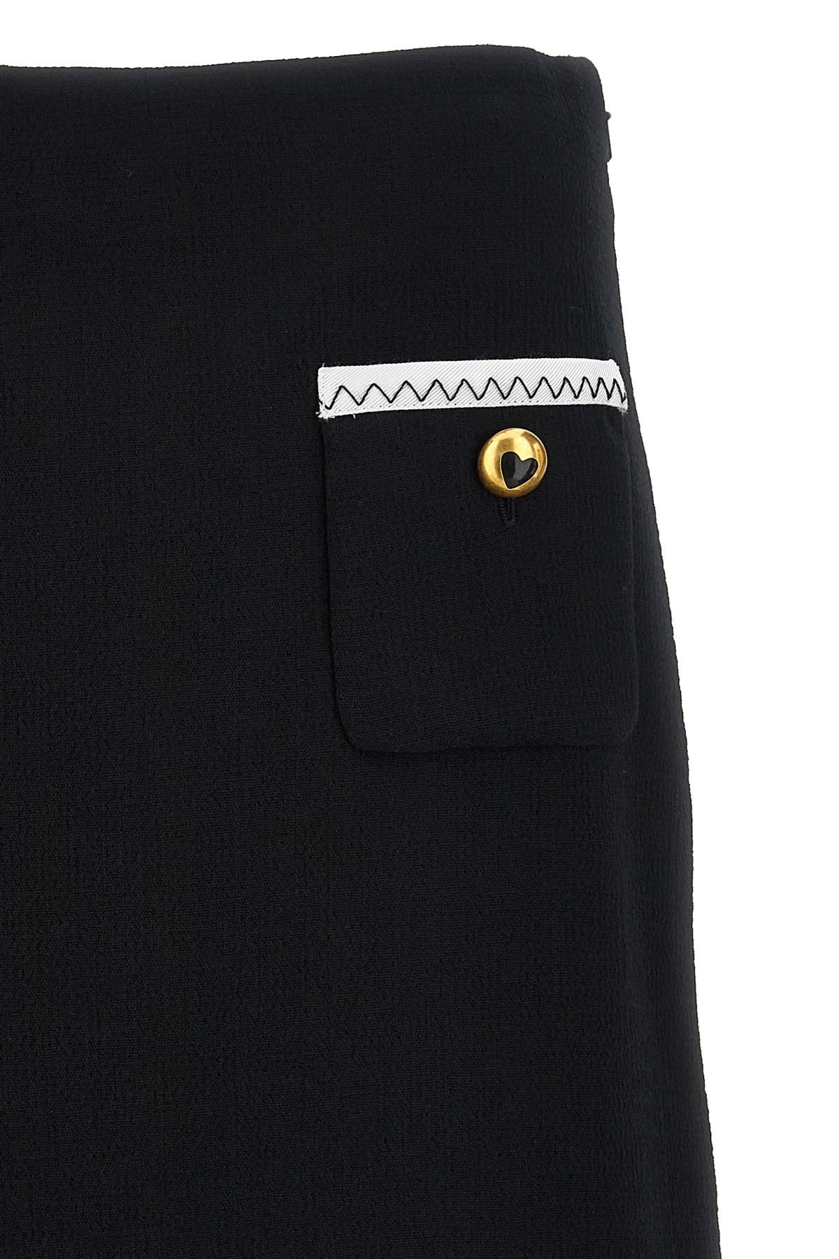 Moschino Moschino Heart Button Mini Skirt