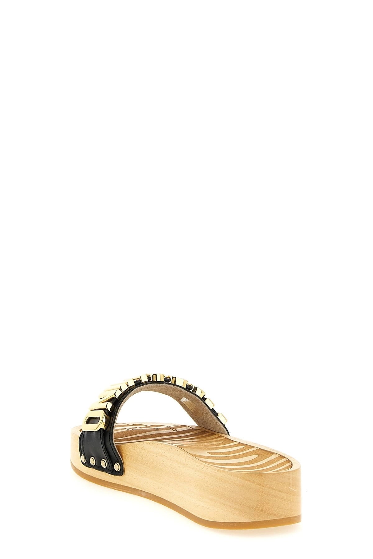 Moschino Moschino Leather Clog Sandals
