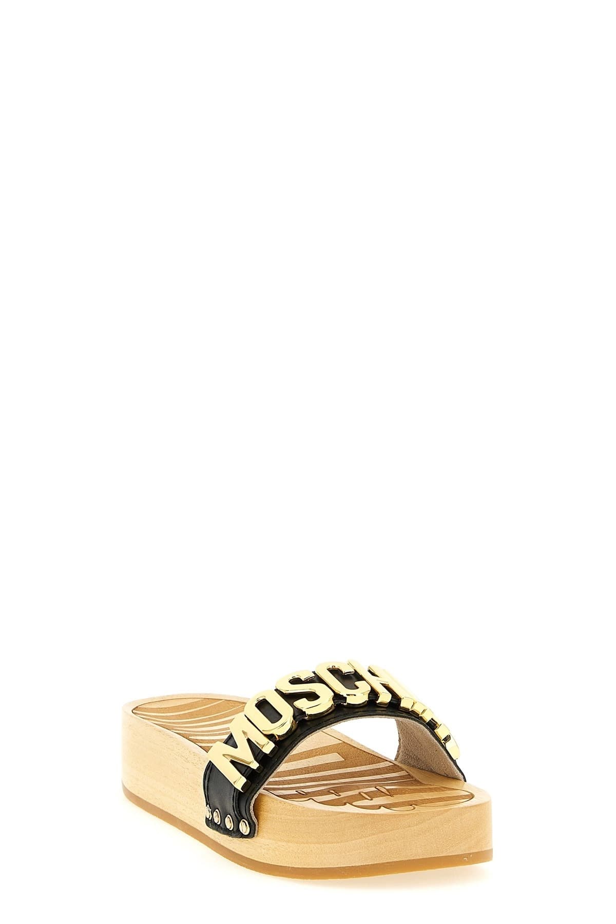 Moschino Moschino Leather Clog Sandals
