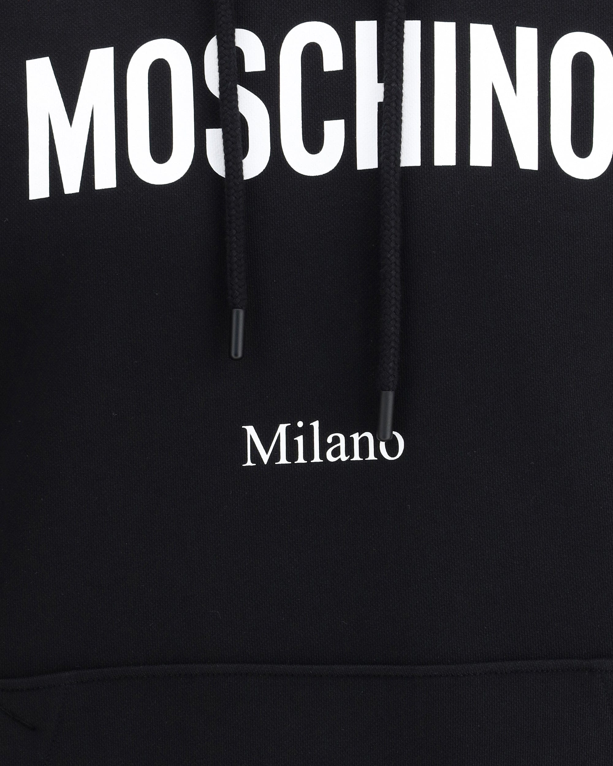 Moschino Logoed Cotton Hoodie With Monogram