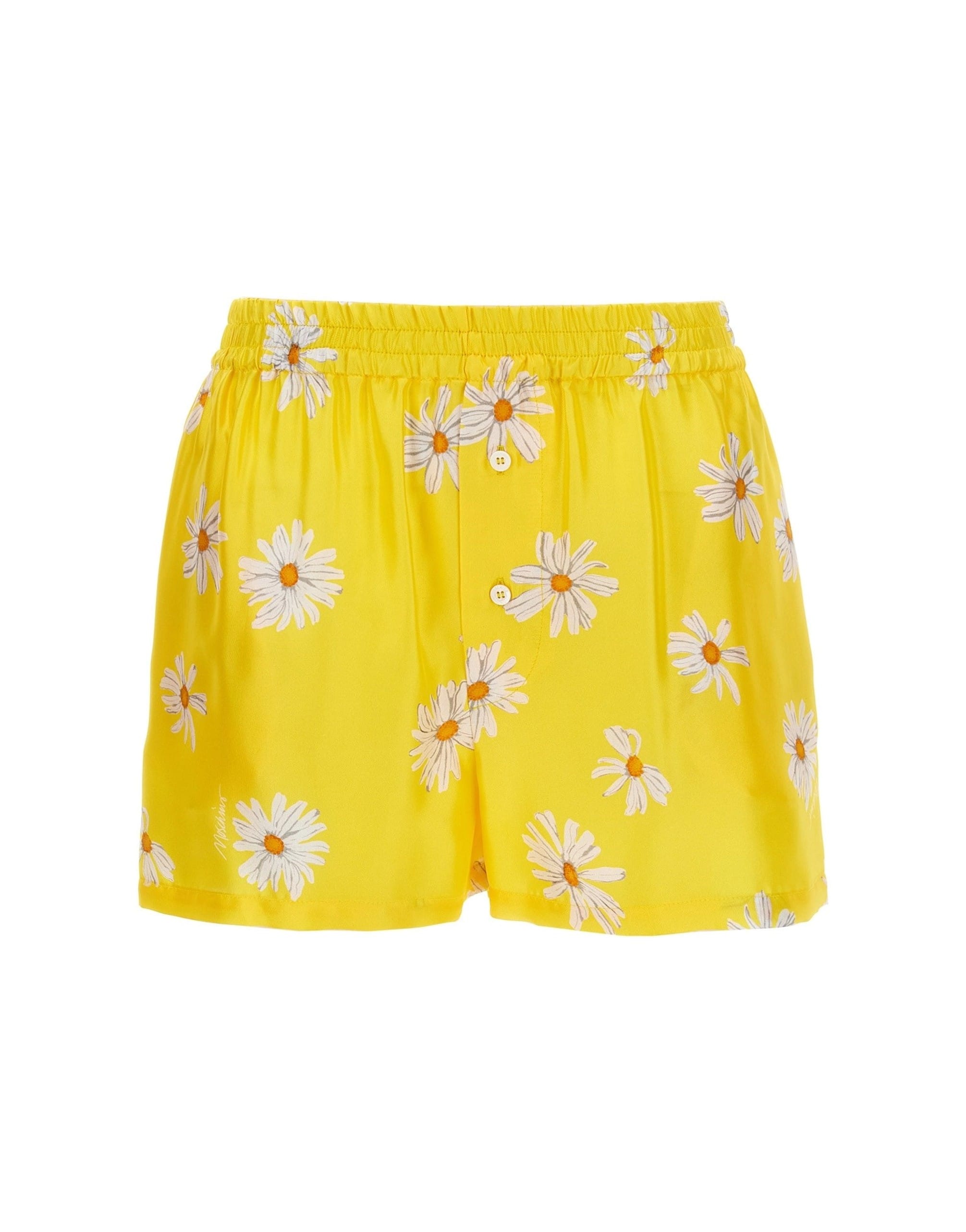 Moschino Moschino Margherite Print Silk Shorts