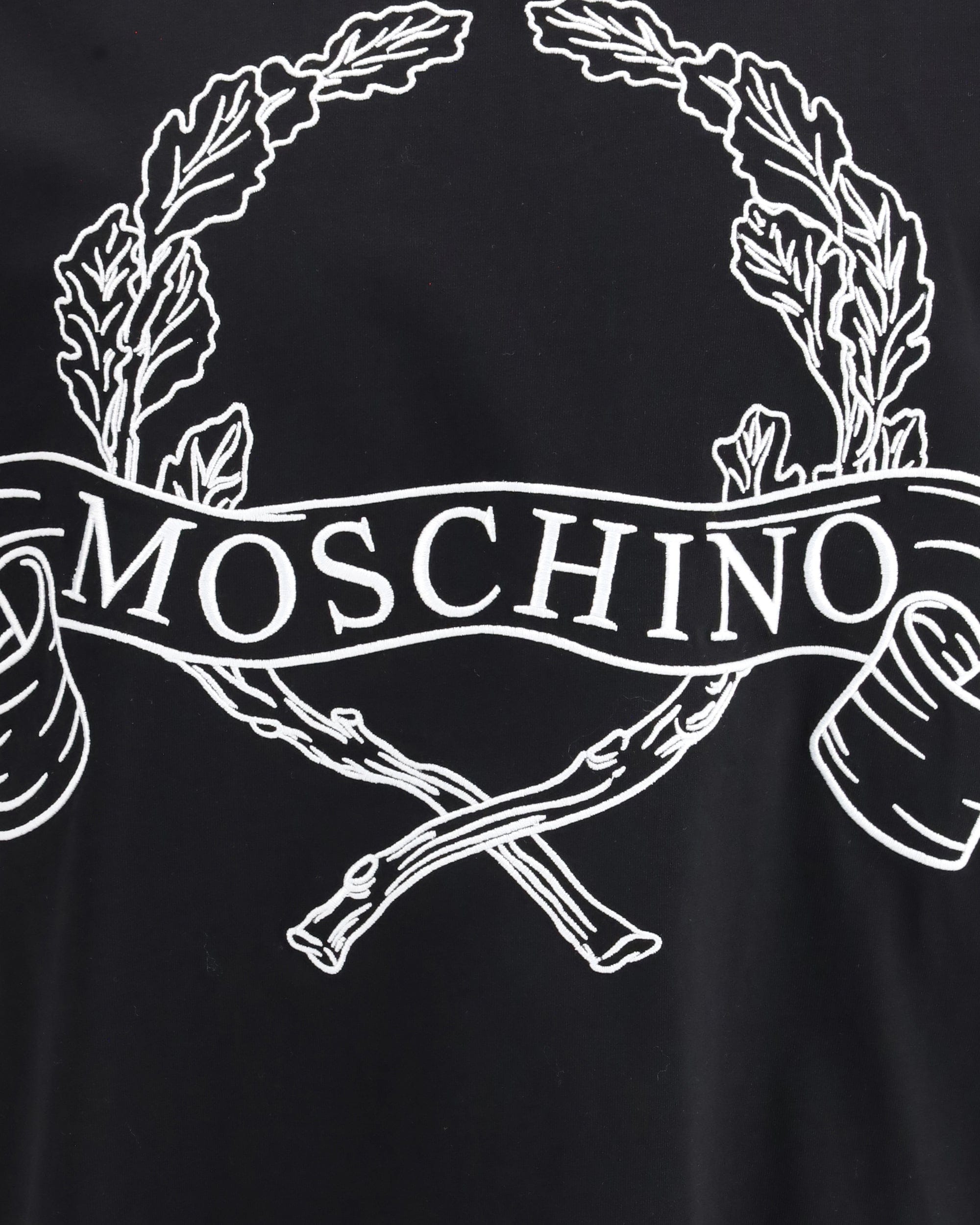 Moschino Maxi Laurel Crown Embroidery T-Shirt