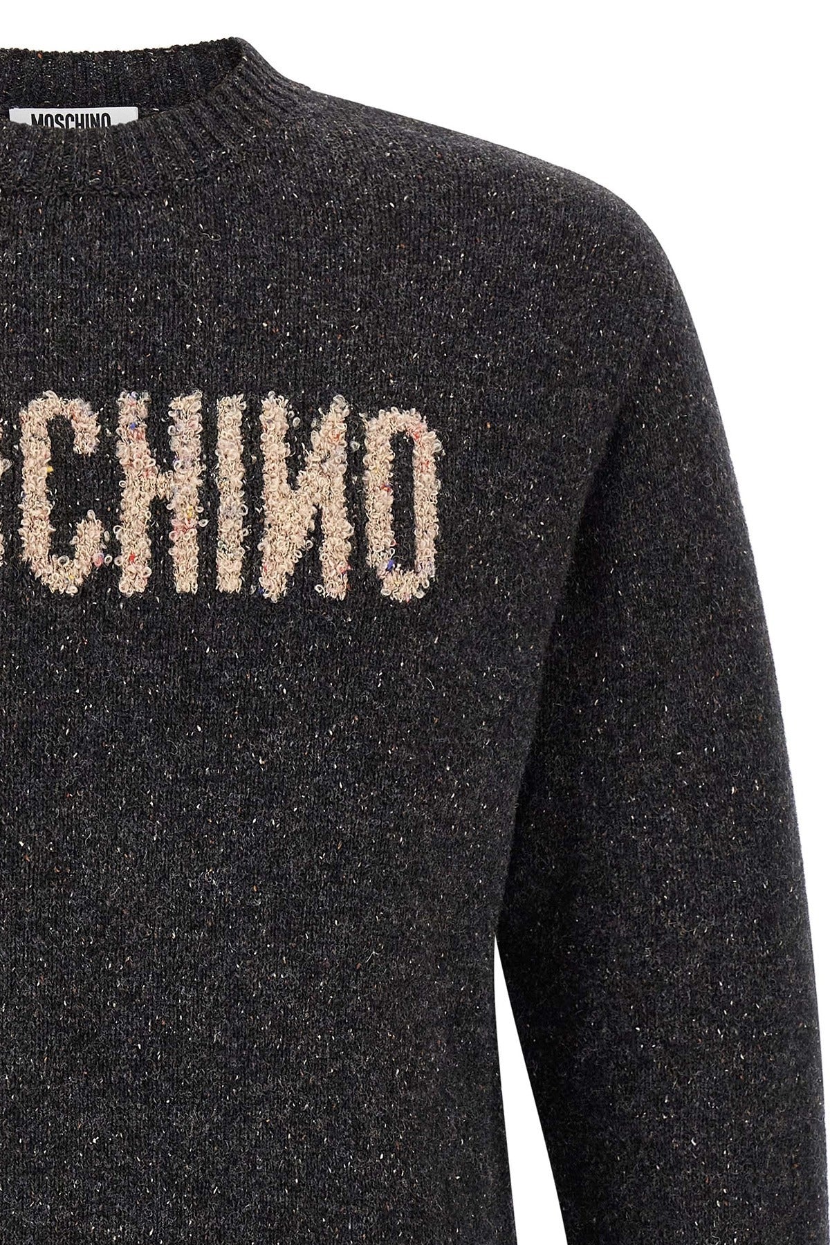 Moschino Mirrored Logo Crewneck Sweater