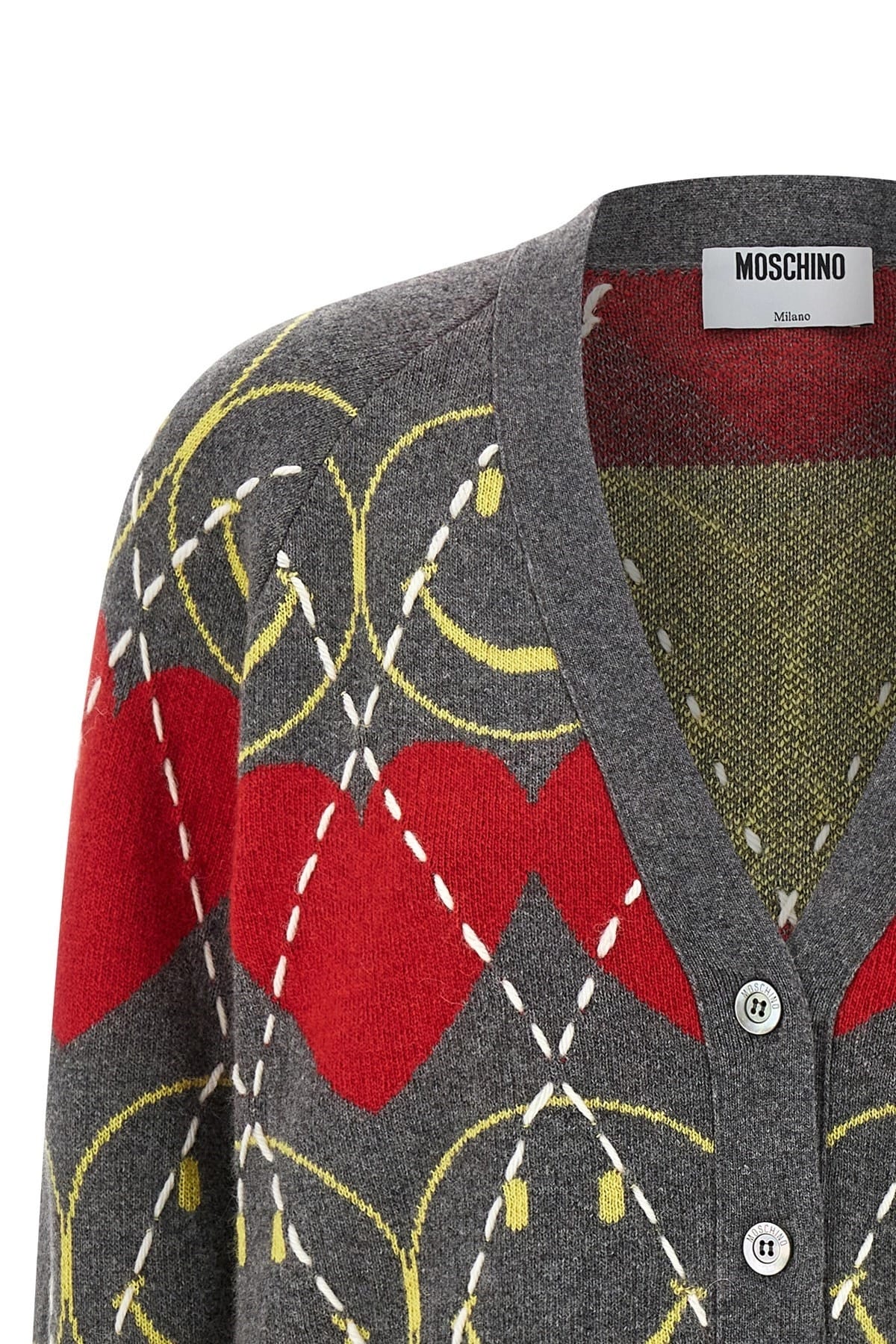 Moschino Moschino Multicolor Smiley Cardigan