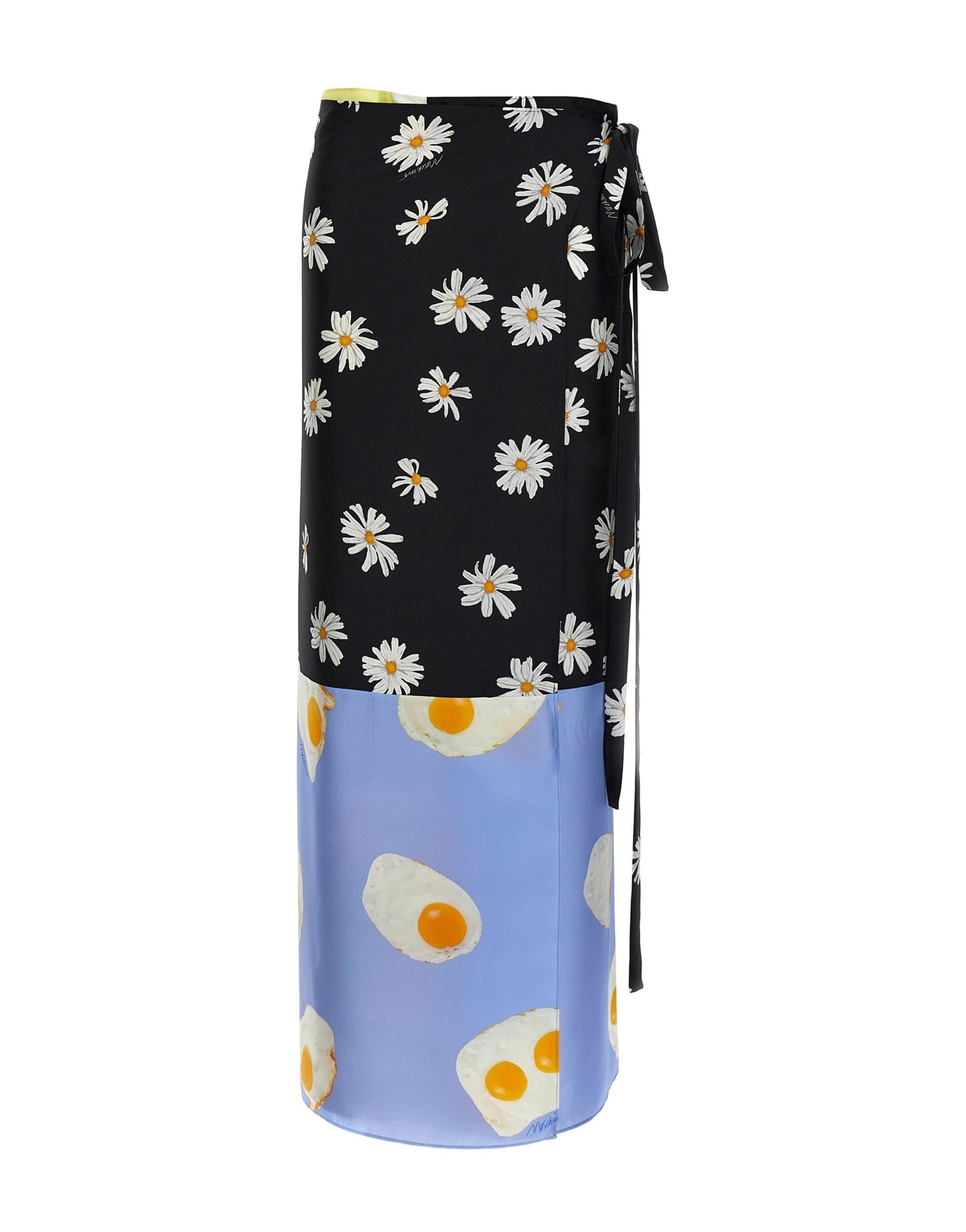 Moschino Moschino Printed Silk Maxi Skirt