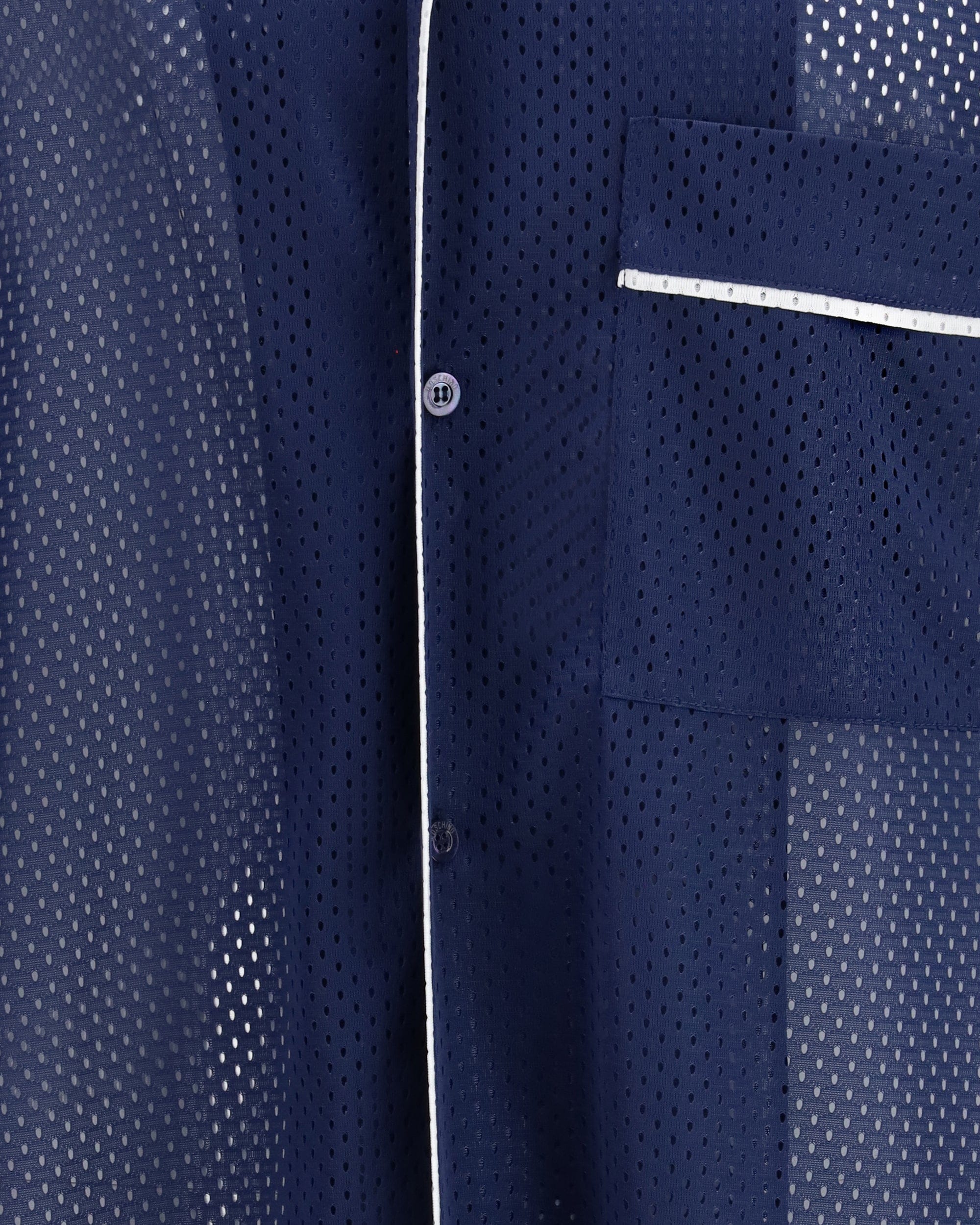 Moschino Technical Mesh Shirt With Reversed 22 Print