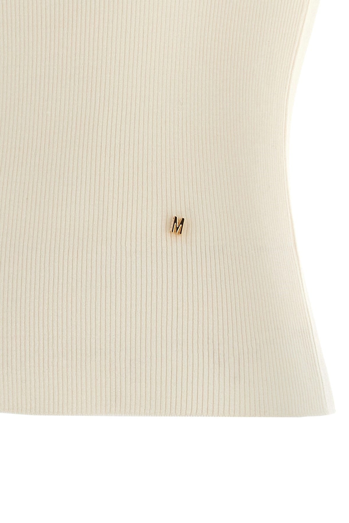 Moschino Moschino White Silk Blend Knit Top