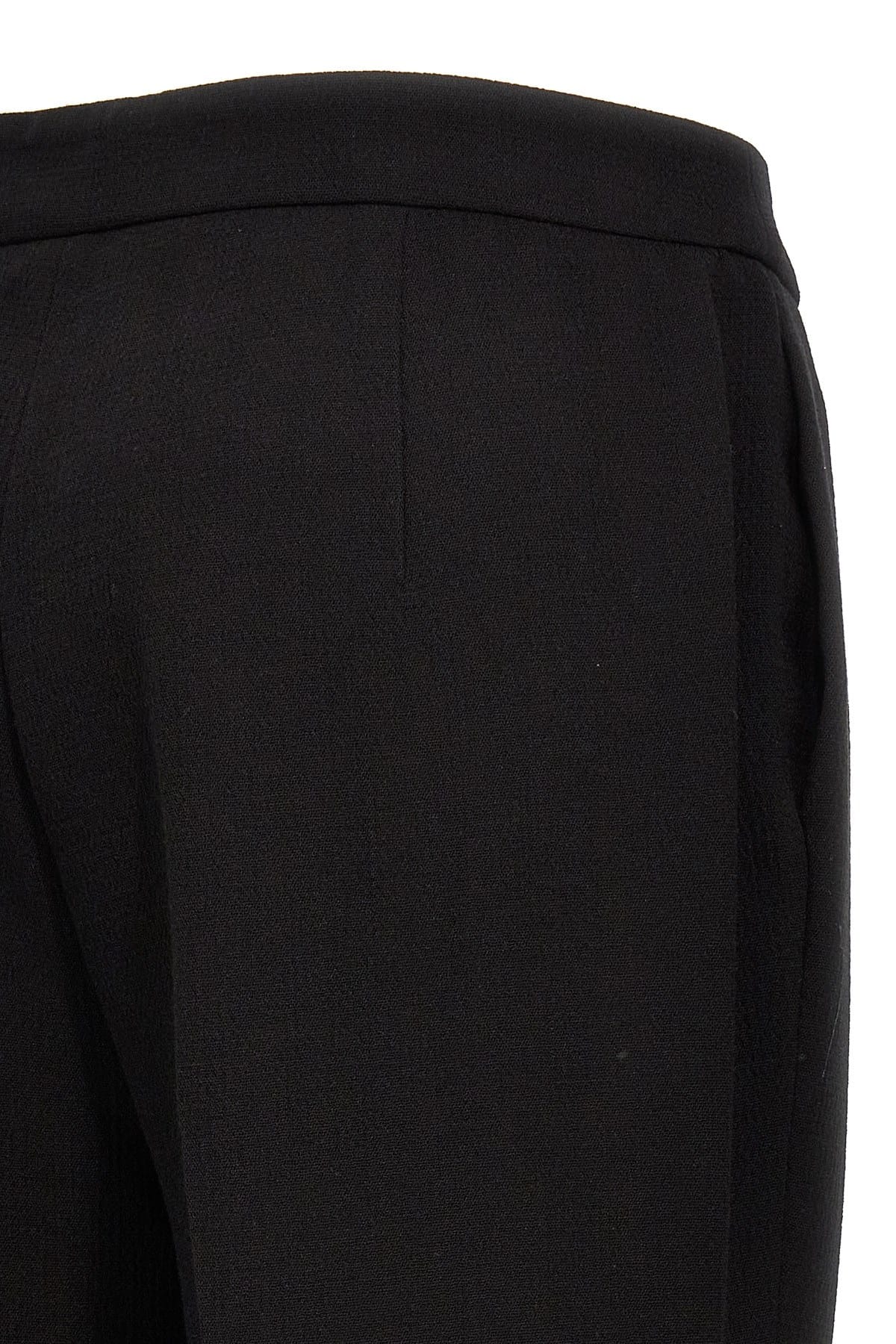 Moschino Moschino Wide Leg Crepe Pants