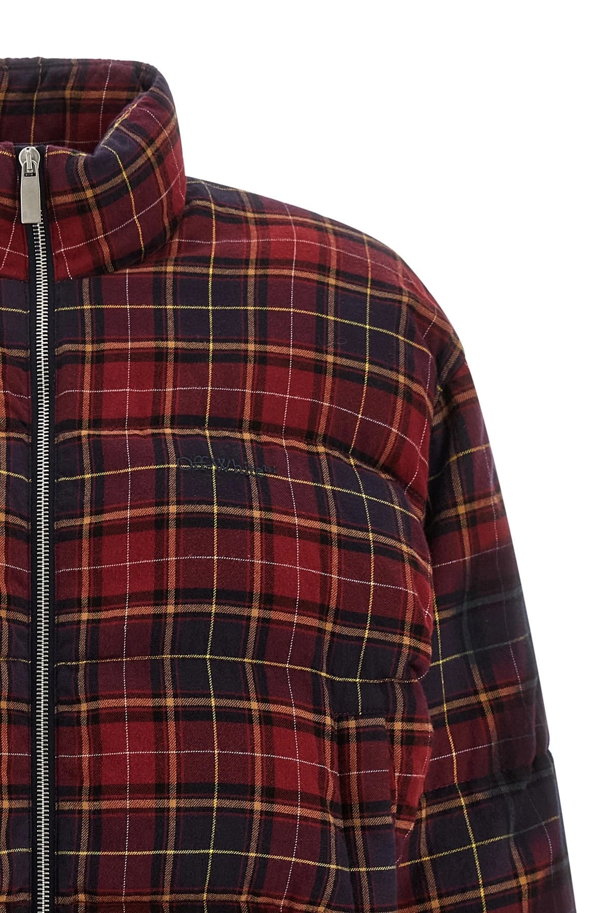 Off-White Off-White Check Flan Arrow Spray Down Jacket