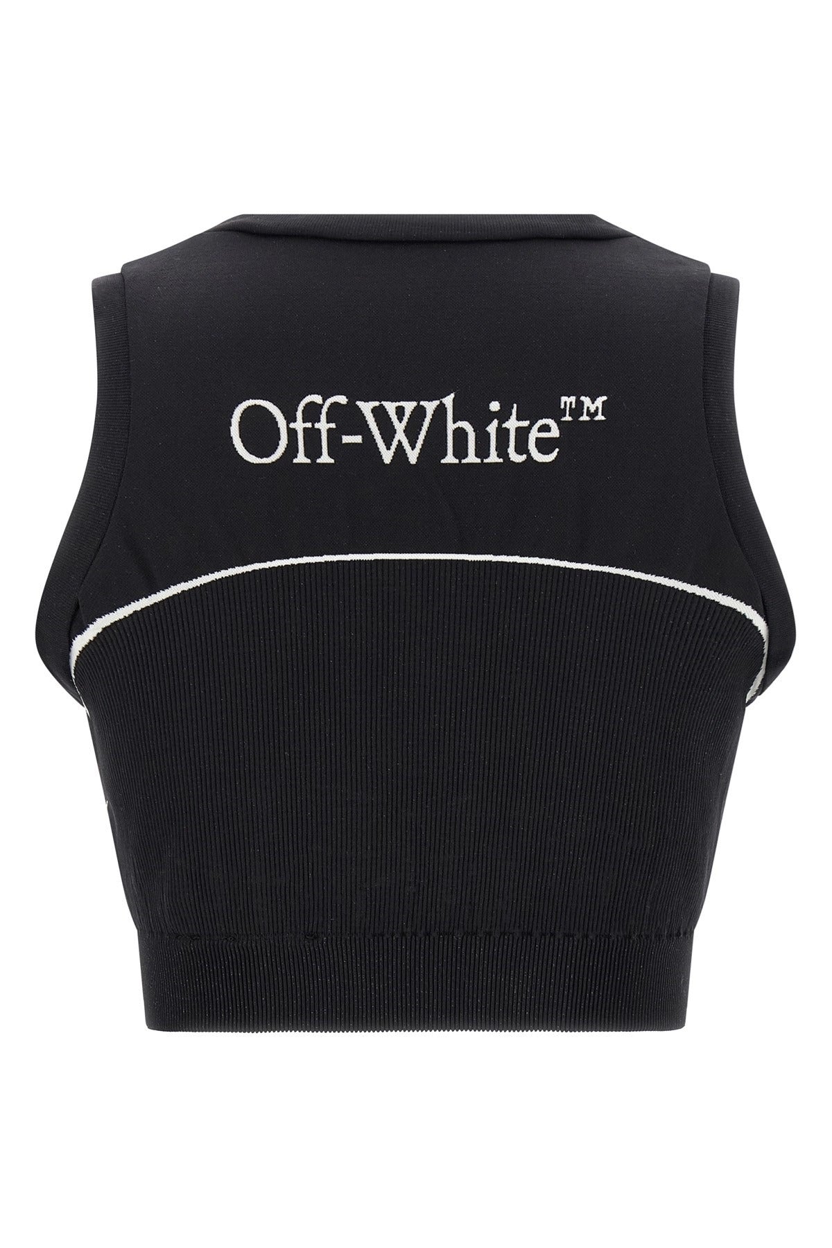 Off-White Cropped Sports Top