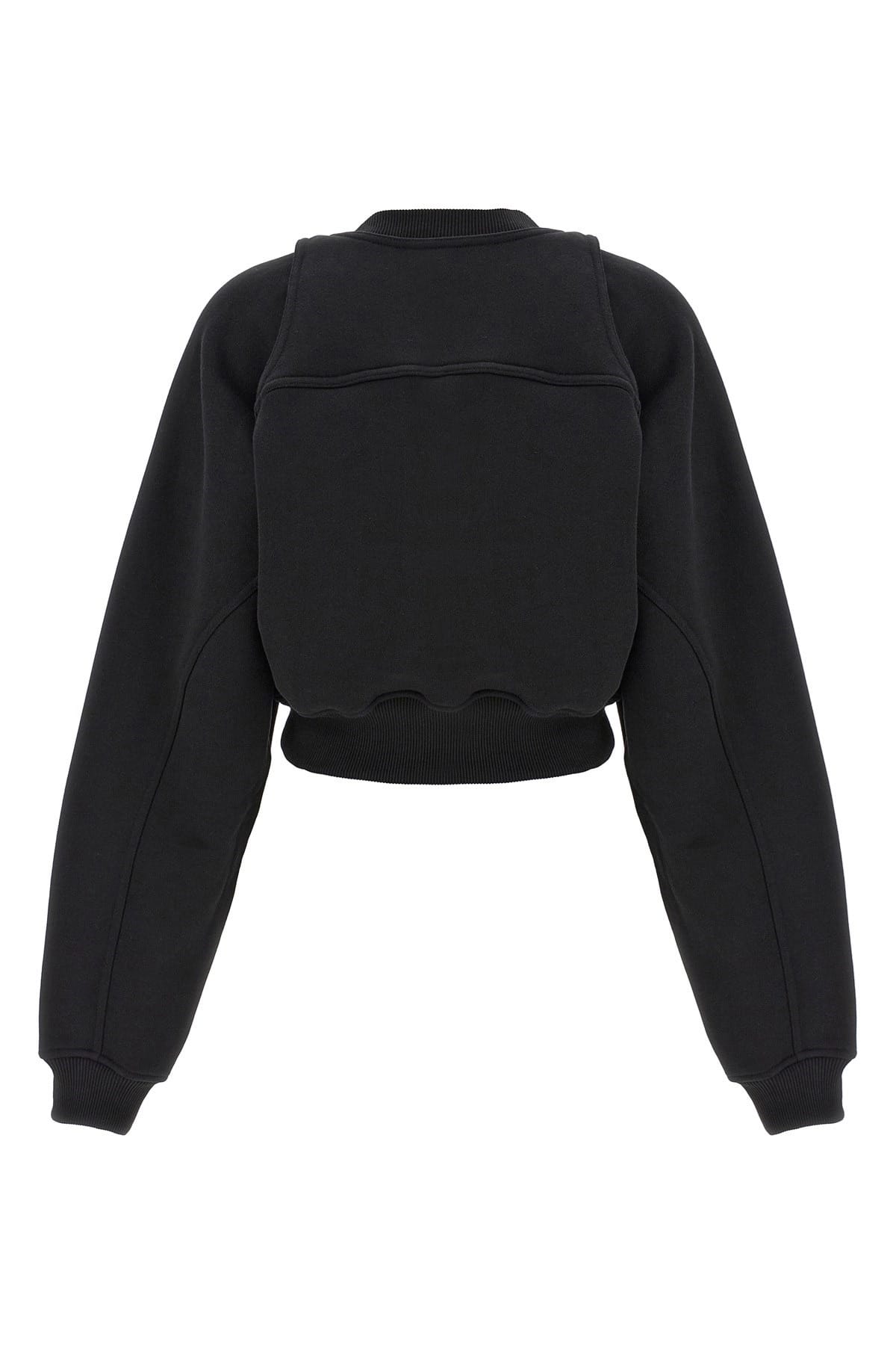 Off-White Off-White Cropped Sweatshirt With Harness Detail