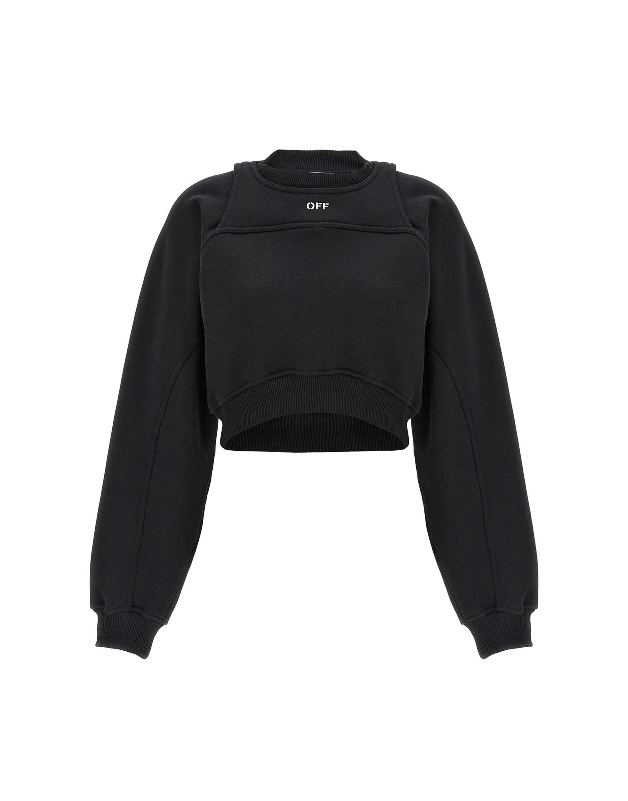Off-White Off-White Cropped Sweatshirt With Harness Detail
