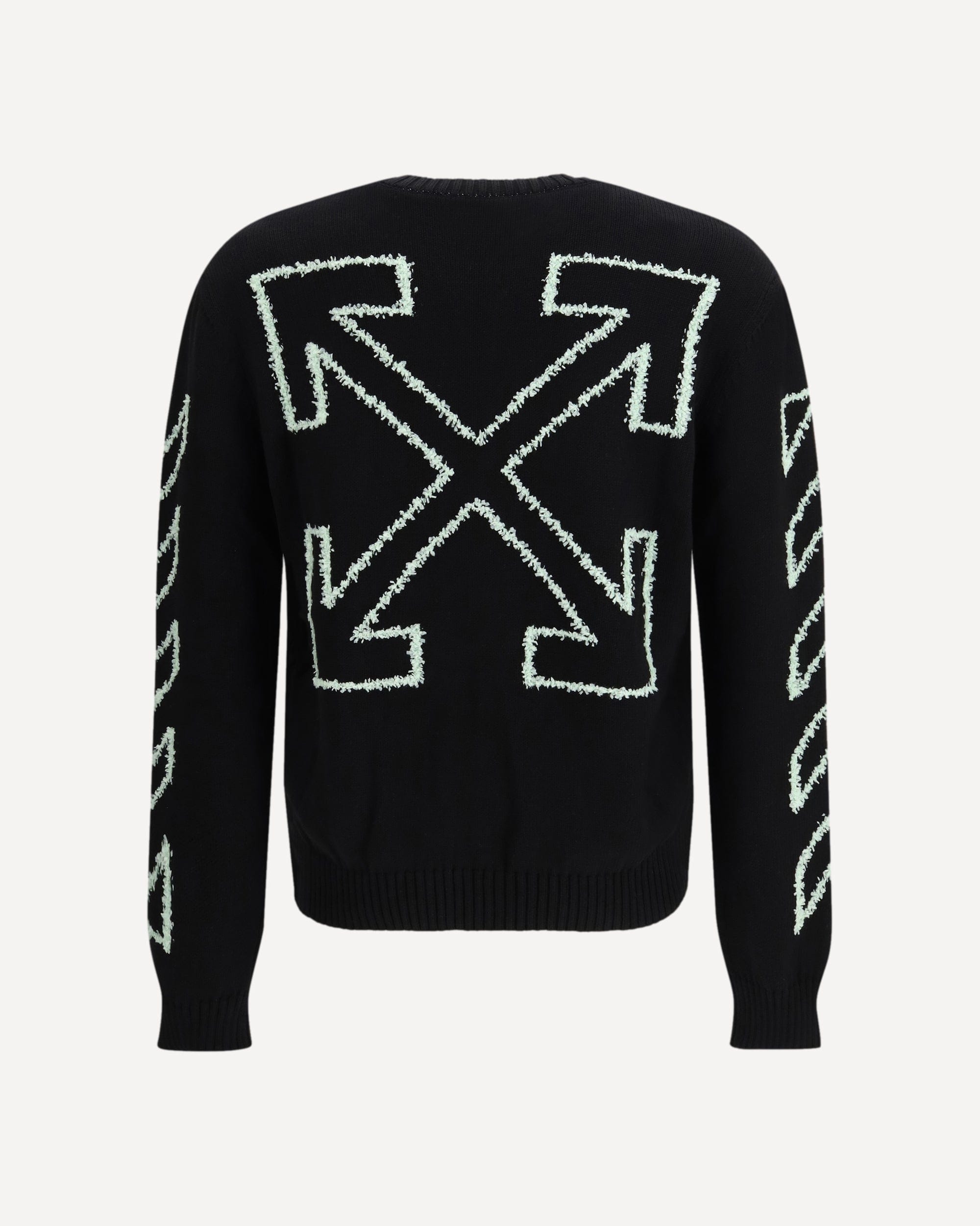 Off-White Diagonal Arrow Fuzzy Sweater - alternate view