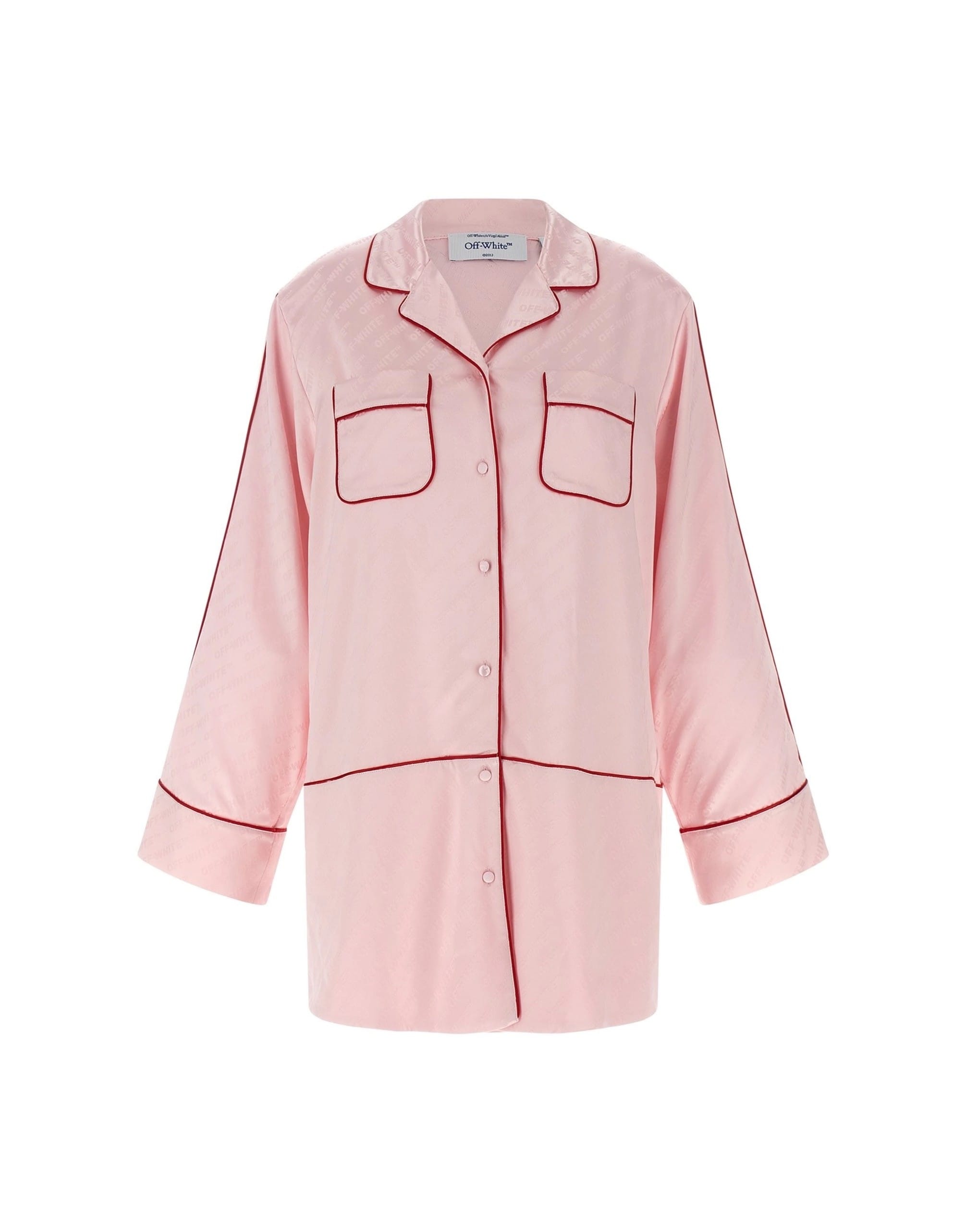 Off-White 자카드 새틴 New Roxy 파자마 셔츠