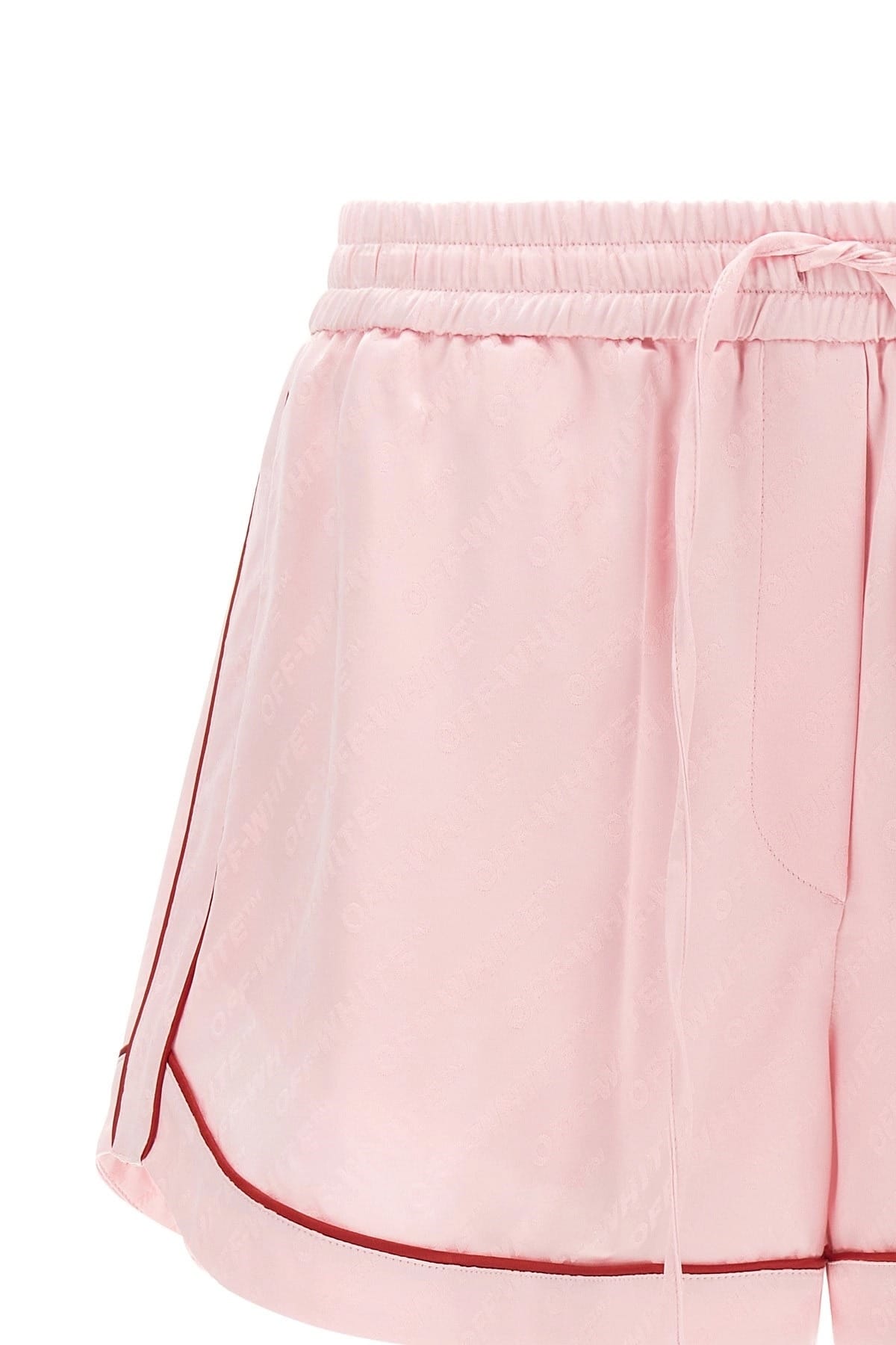Off-White Off-White Jacquard Satin Pajama Shorts