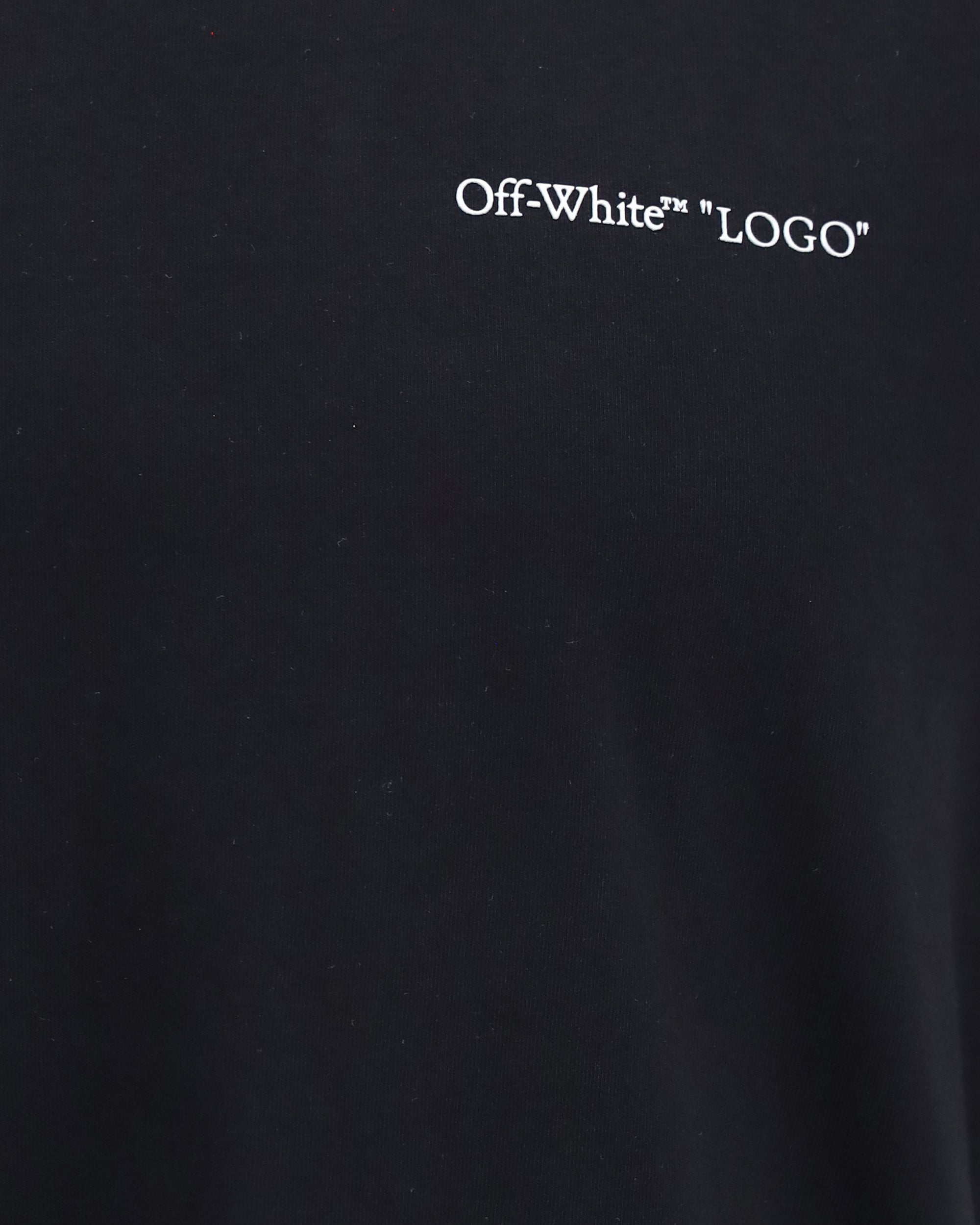 Off-White T-Shirt mit Logo und Quote