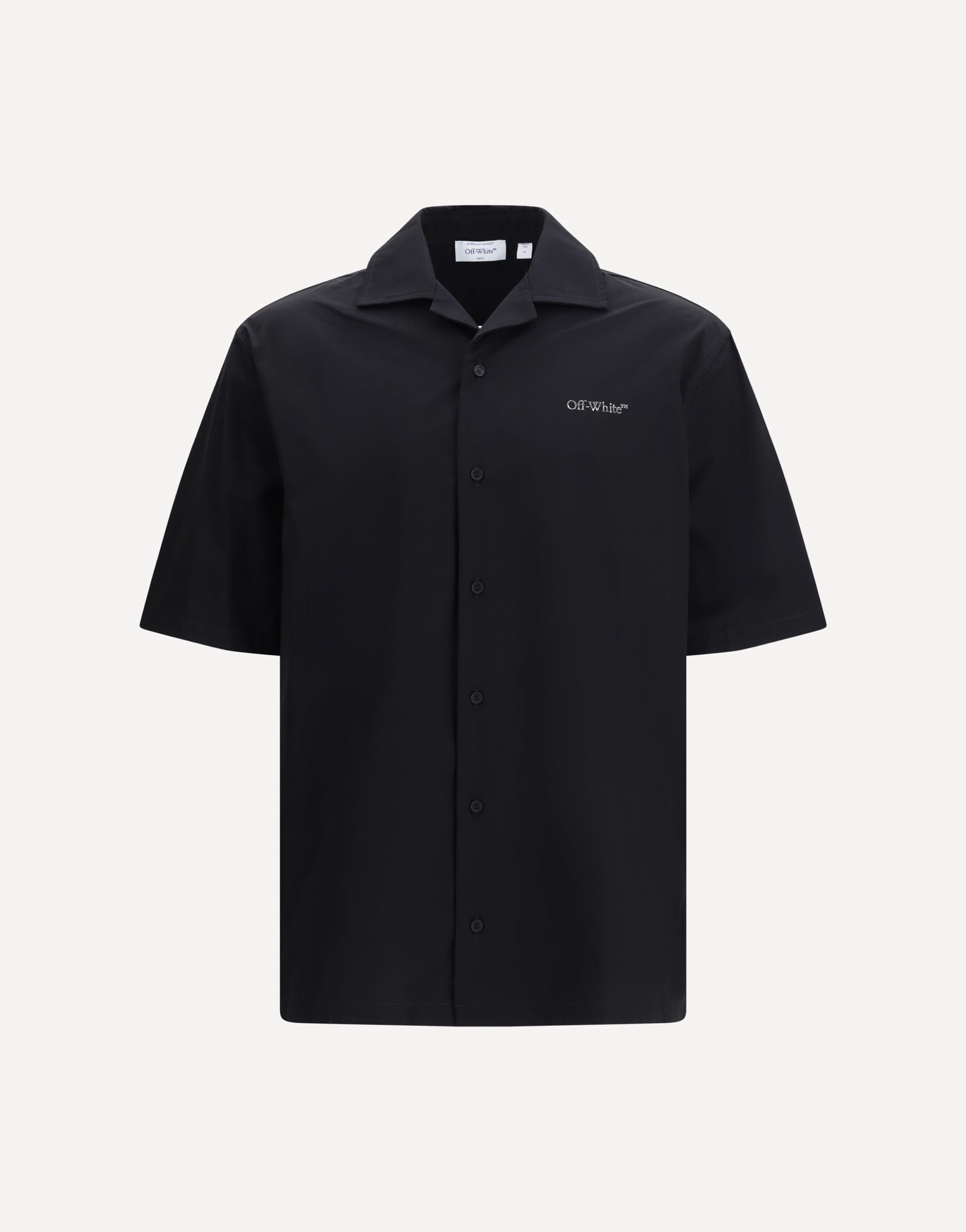 Off-White Metal Arrows Pop Bowling Shirt With Short Sleeves