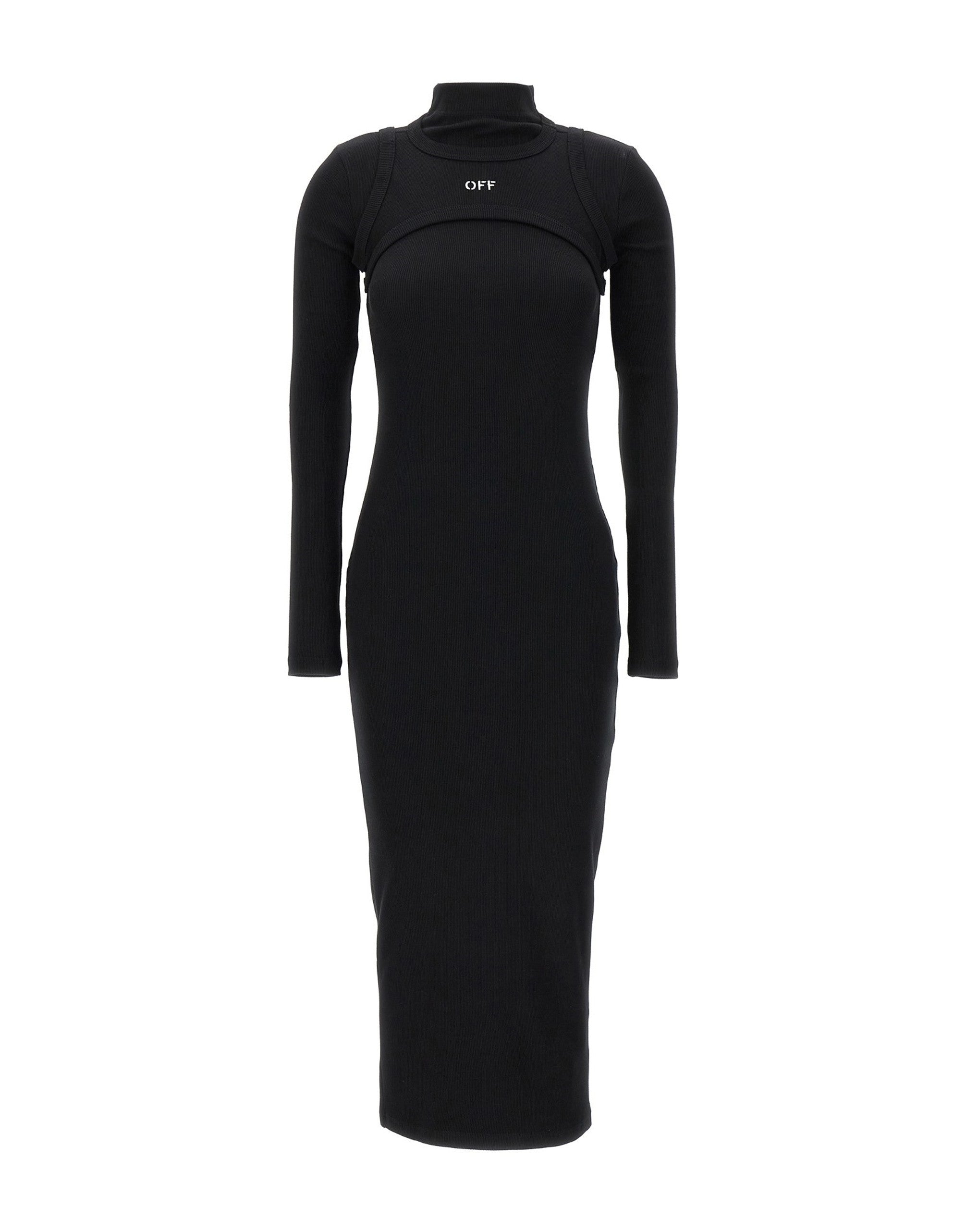 Off-White Off Stamp Rib Dress