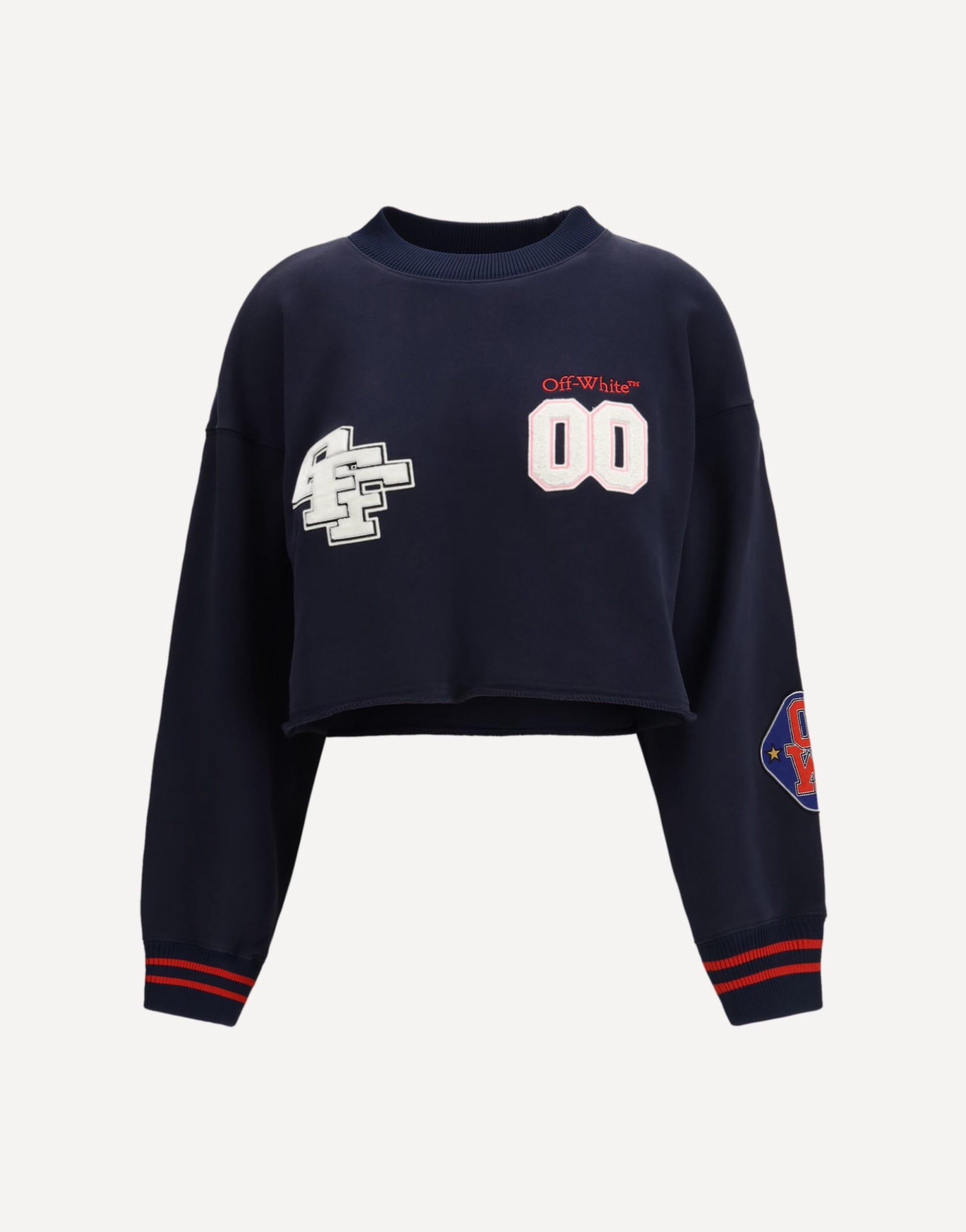 Off-White Royal Patch Cropped Sweatshirt