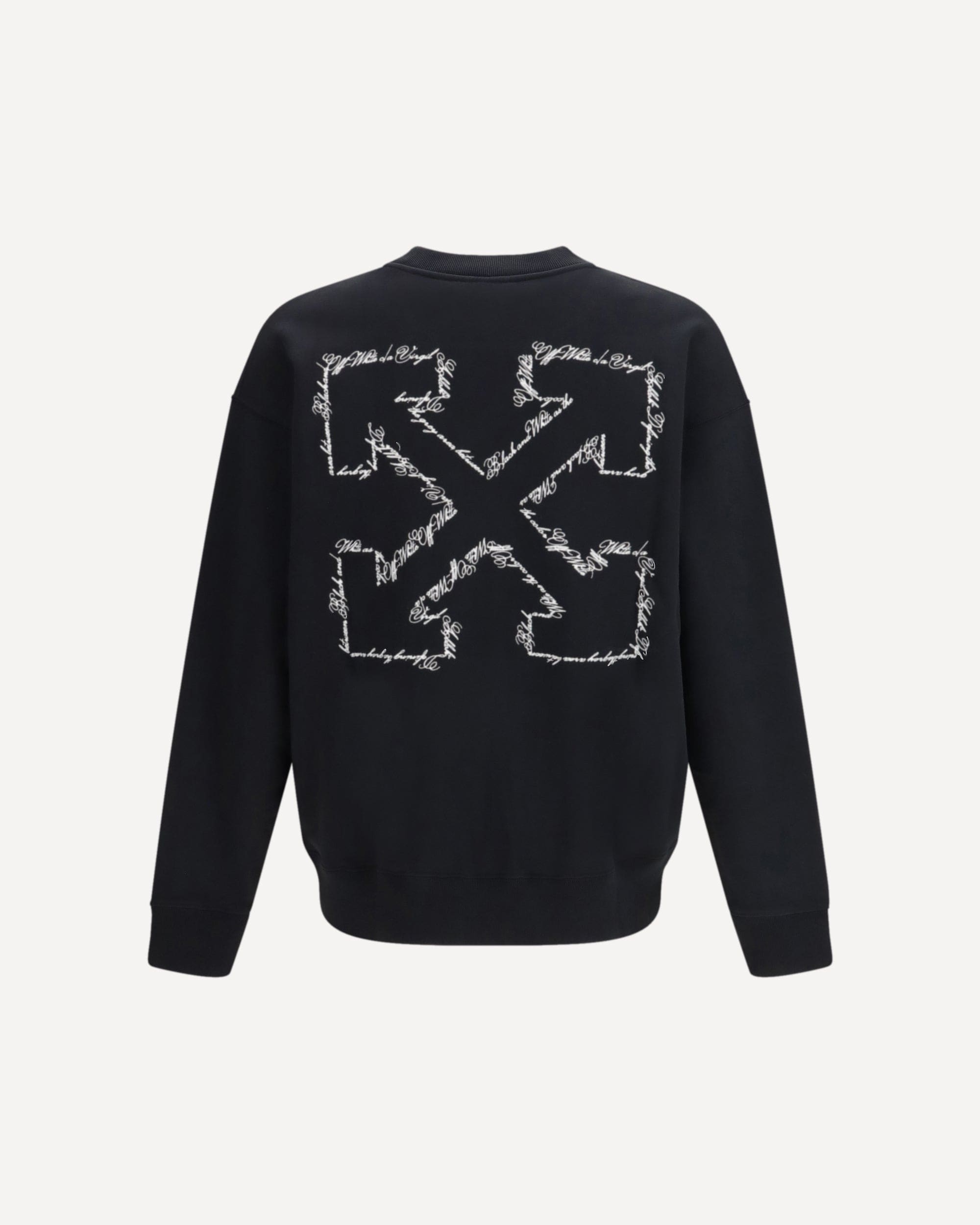 Off-White Script Arrow Crewneck Sweatshirt