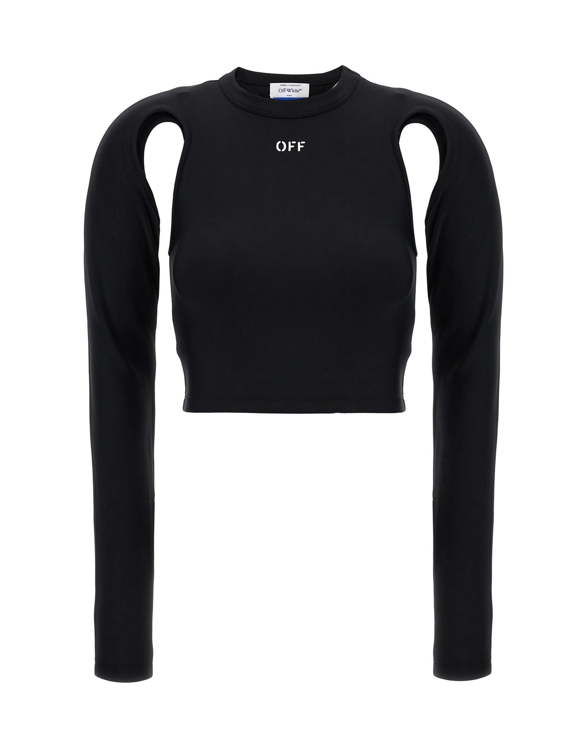 Off-White Off-White Sleek Cut-Out Crop Top