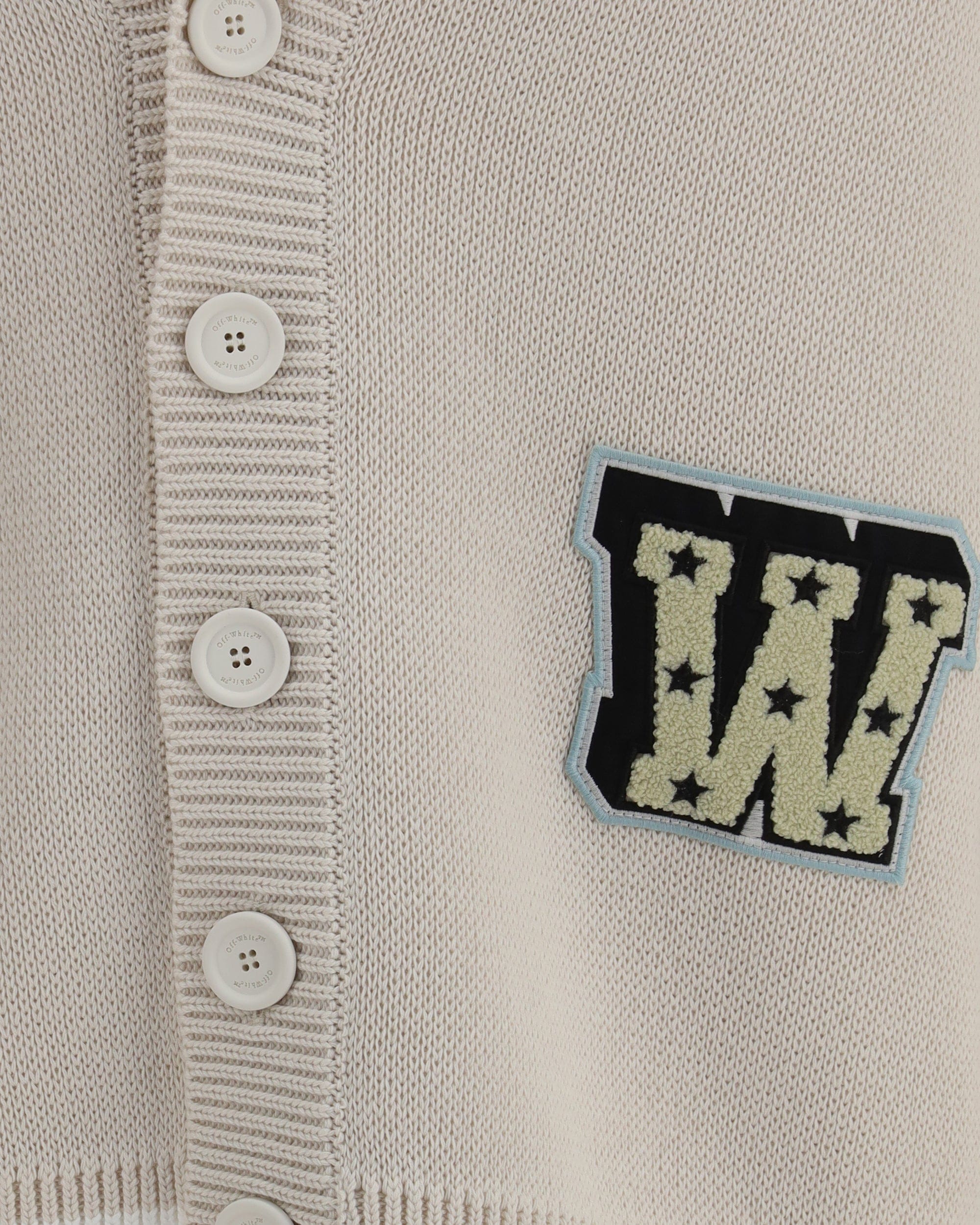 Off-White Star Logo Diagonal Varsity Cardigan