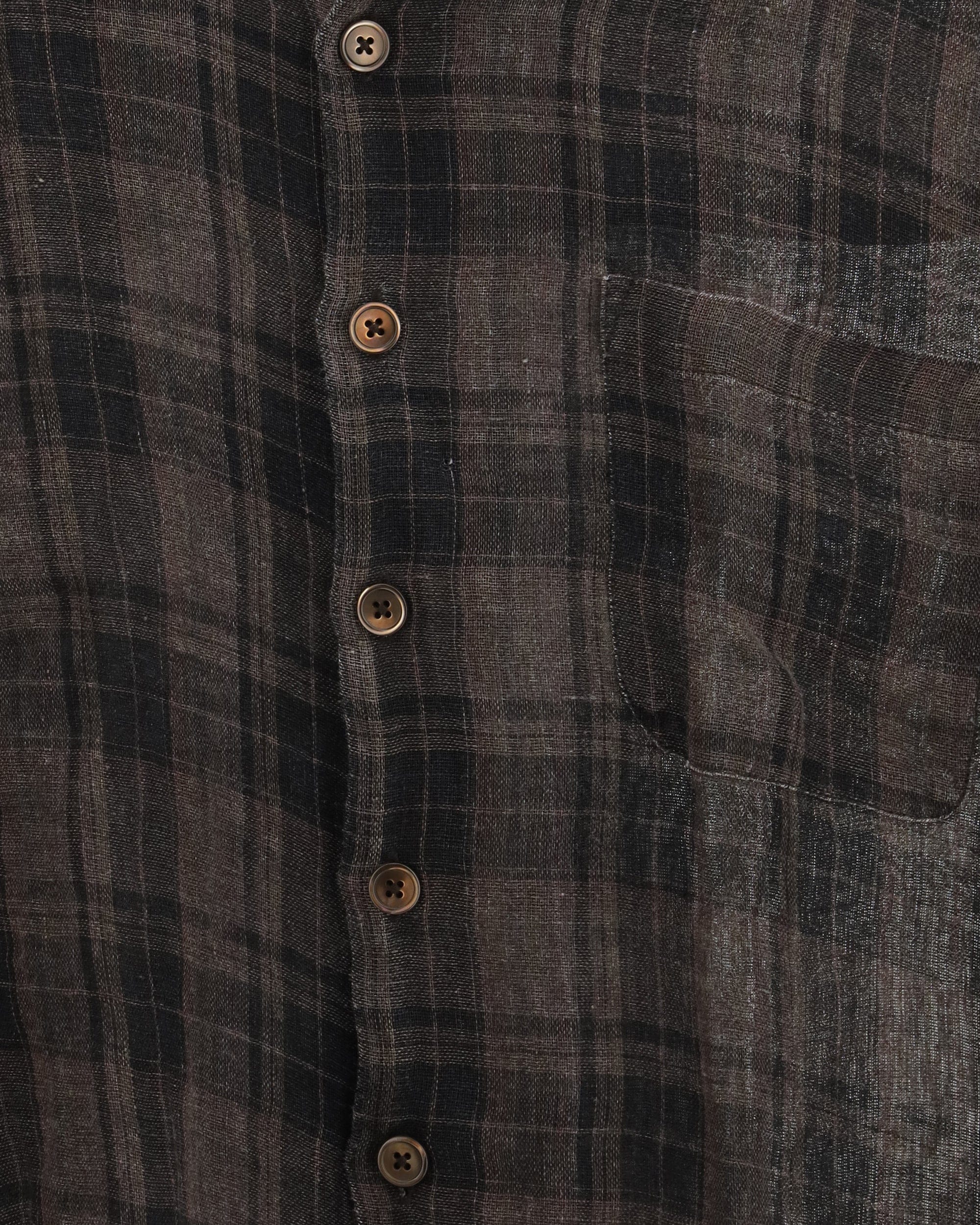 Our Legacy Checked Long-Sleeve Shirt With Pocket