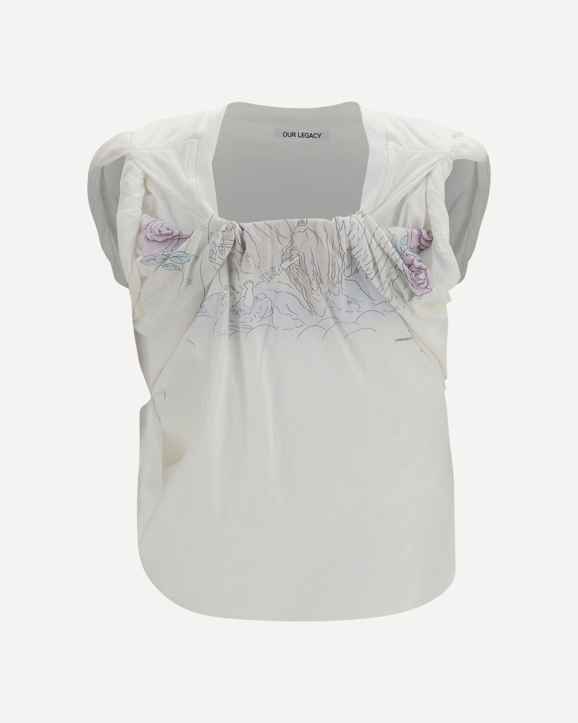 Our Legacy Twisted T-Shirt With Farewell Print - alternate view