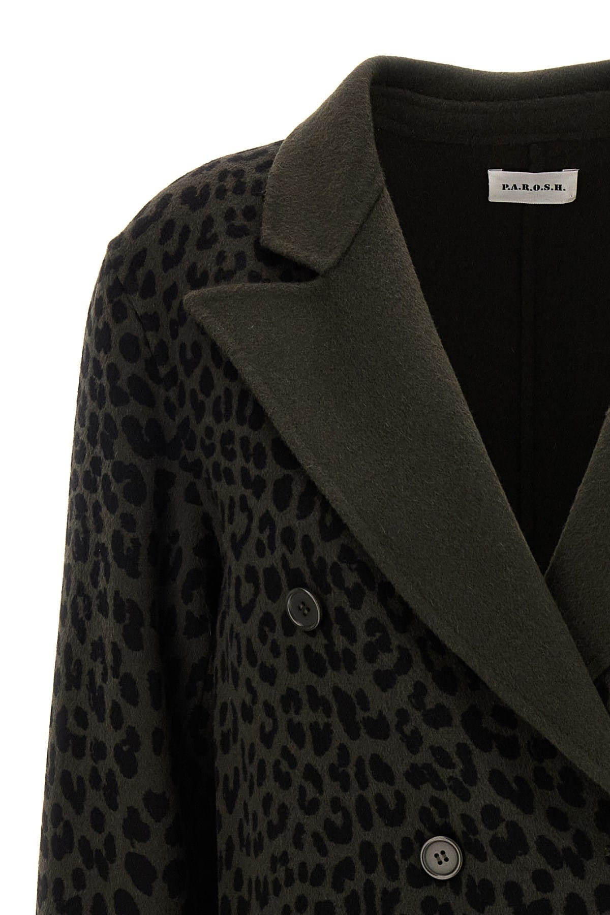 P.A.R.O.S.H. P.A.R.O.S.H. Animal Print Double-Breasted Blazer