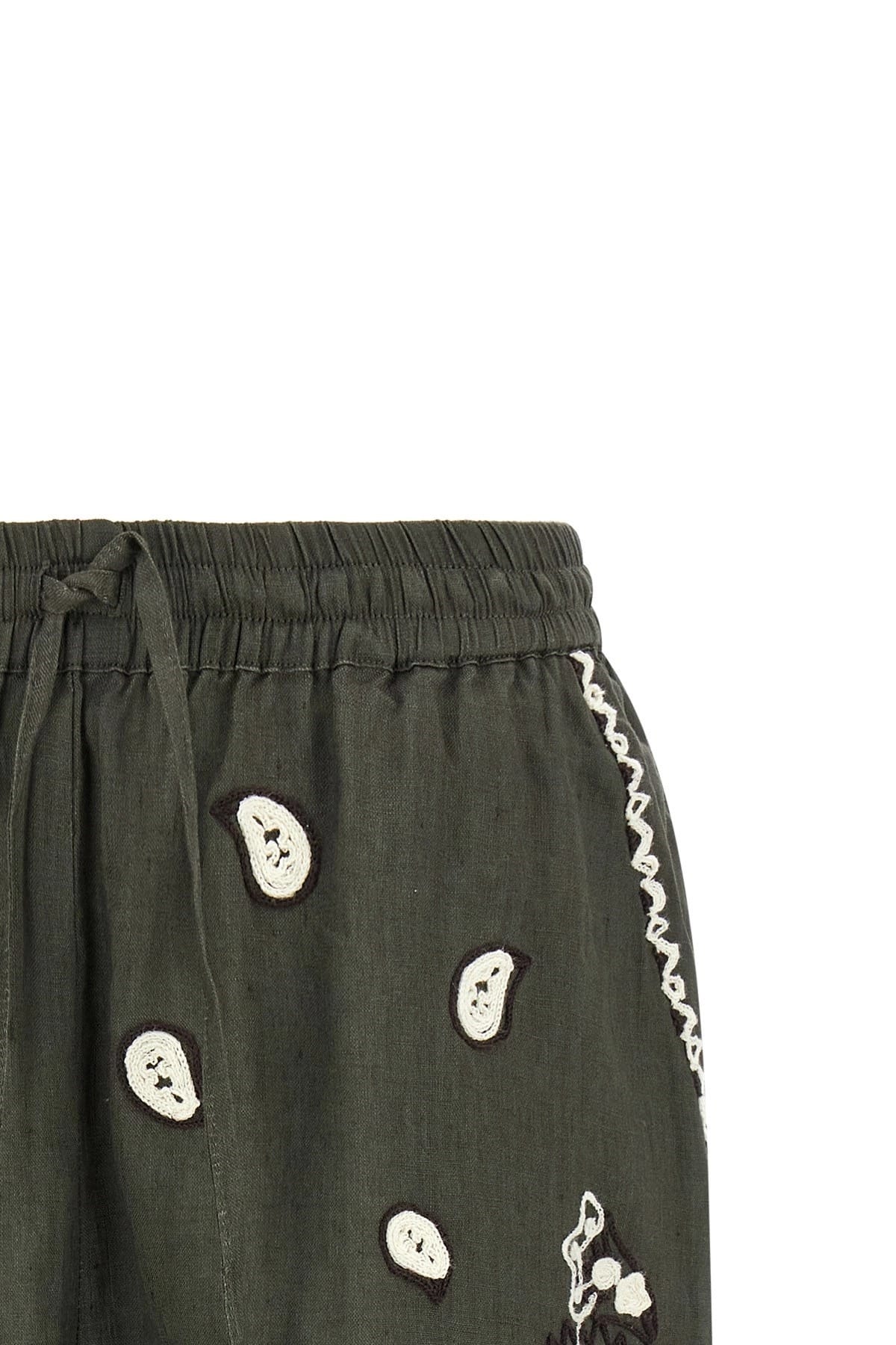 P.A.R.O.S.H. P.A.R.O.S.H. Beach26 Embroidered Linen Shorts