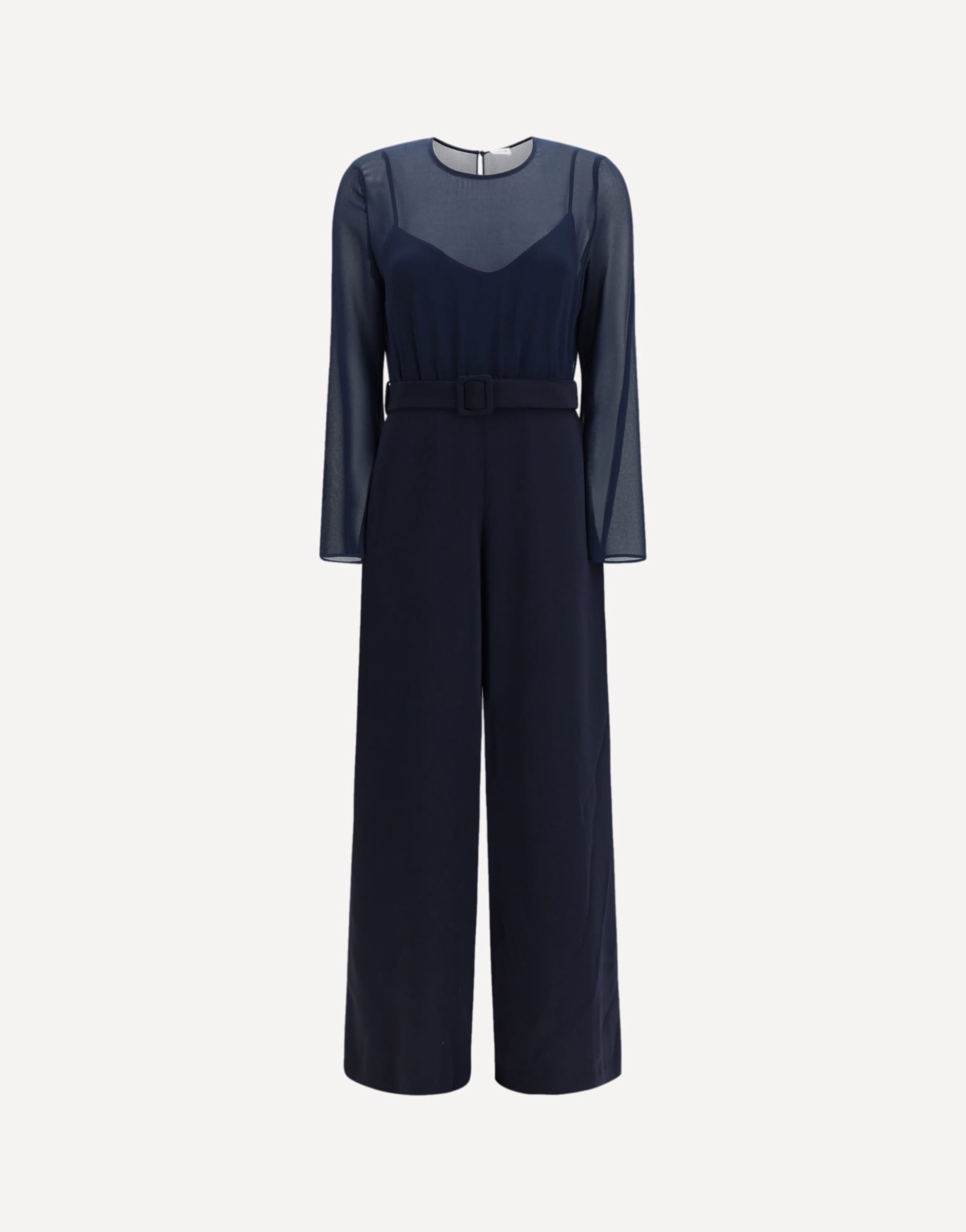 P.A.R.O.S.H. Cady And Chiffon Jumpsuit