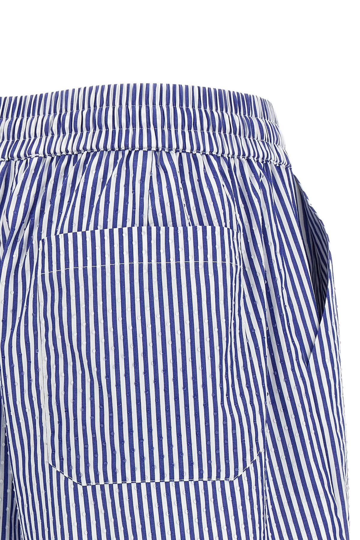 P.A.R.O.S.H. P.A.R.O.S.H. Cashine Striped Poplin Rhinestone Shorts