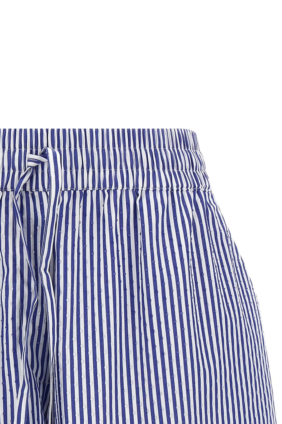 P.A.R.O.S.H. P.A.R.O.S.H. Cashine Striped Poplin Rhinestone Shorts