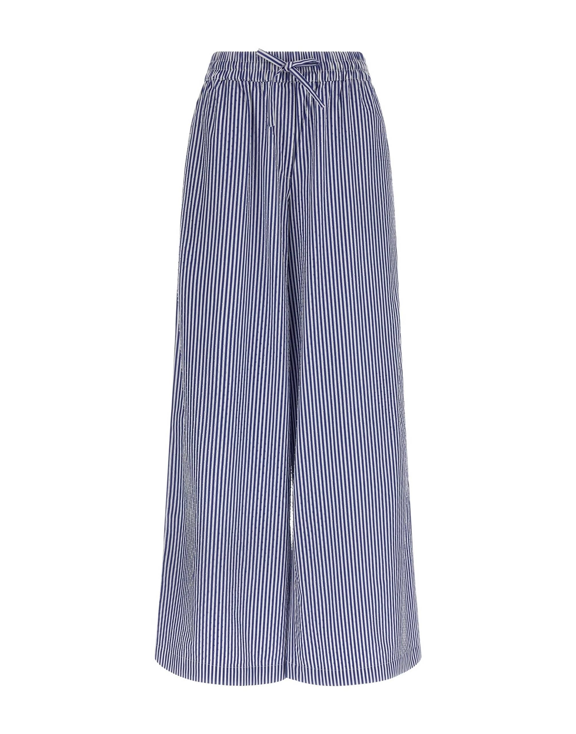 P.A.R.O.S.H. P.A.R.O.S.H. Cashine Striped Rhinestone Pants