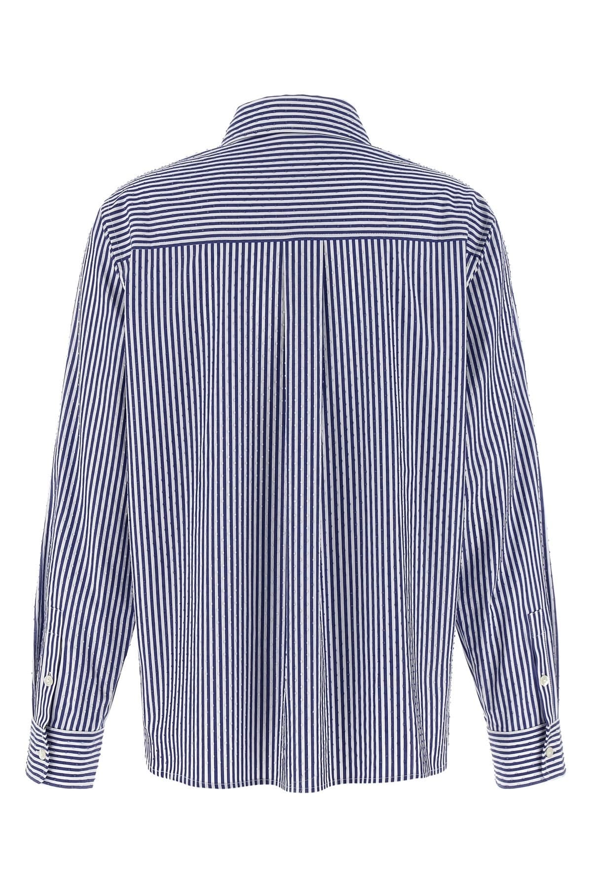 P.A.R.O.S.H. P.A.R.O.S.H. Cashine Striped Rhinestone Shirt