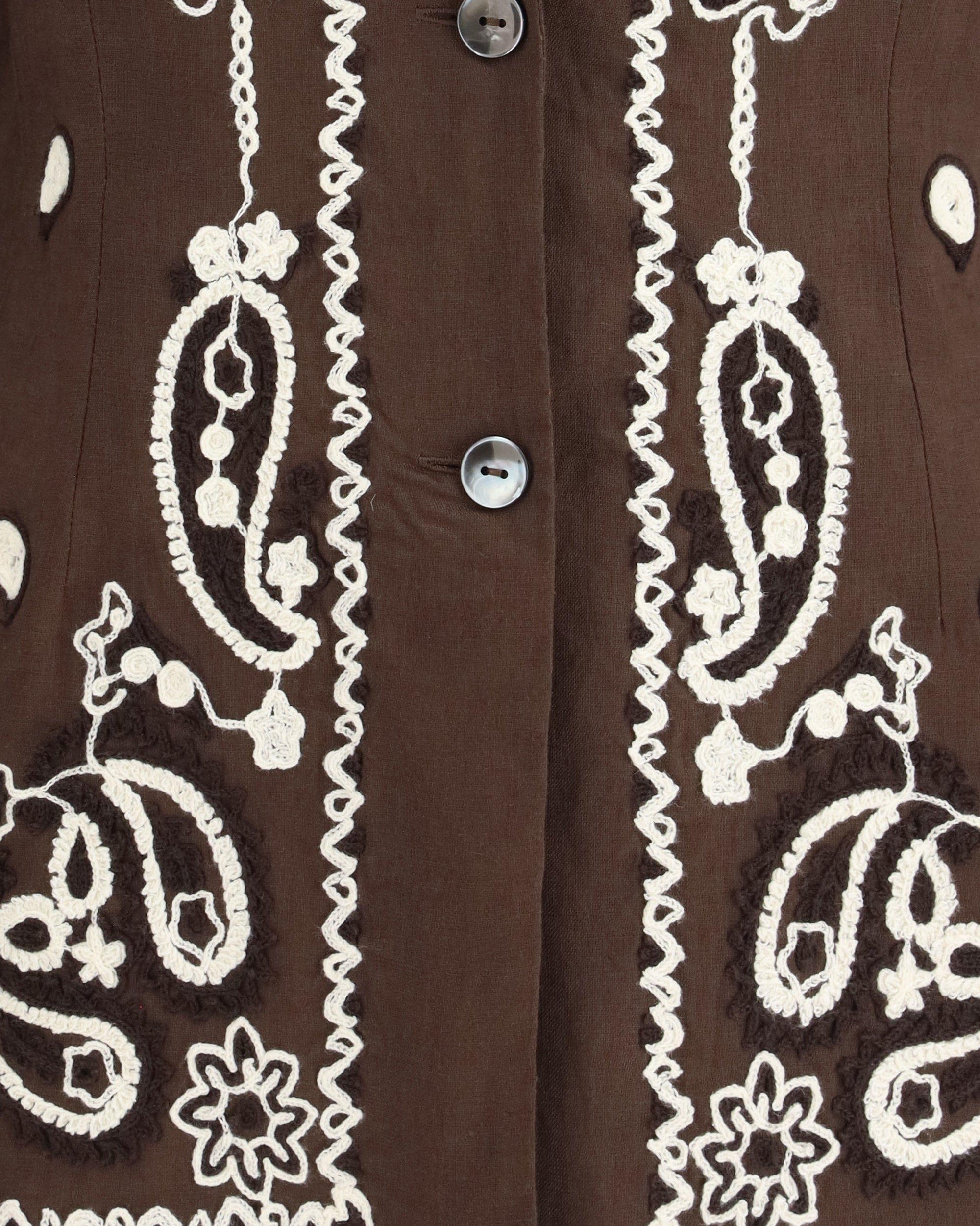 P.A.R.O.S.H. Embroidered Linen Shirt