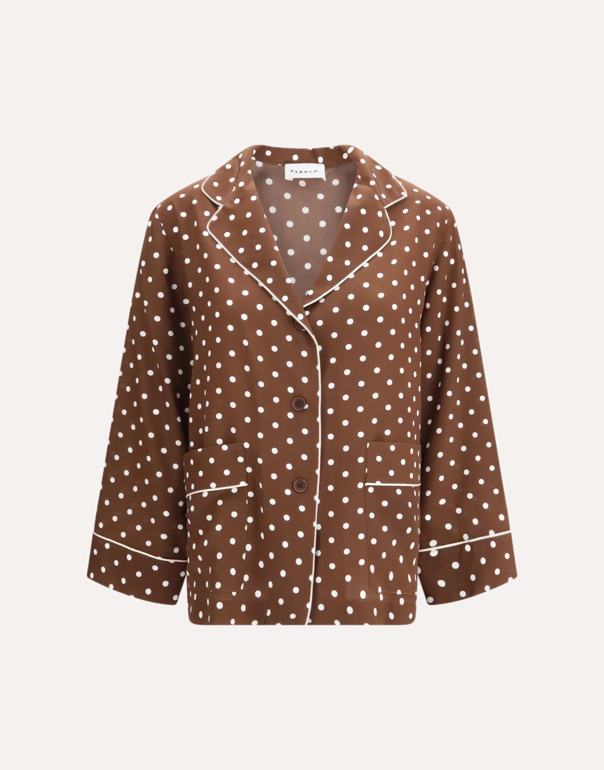 P.A.R.O.S.H. Polka-Dot Silk Shirt