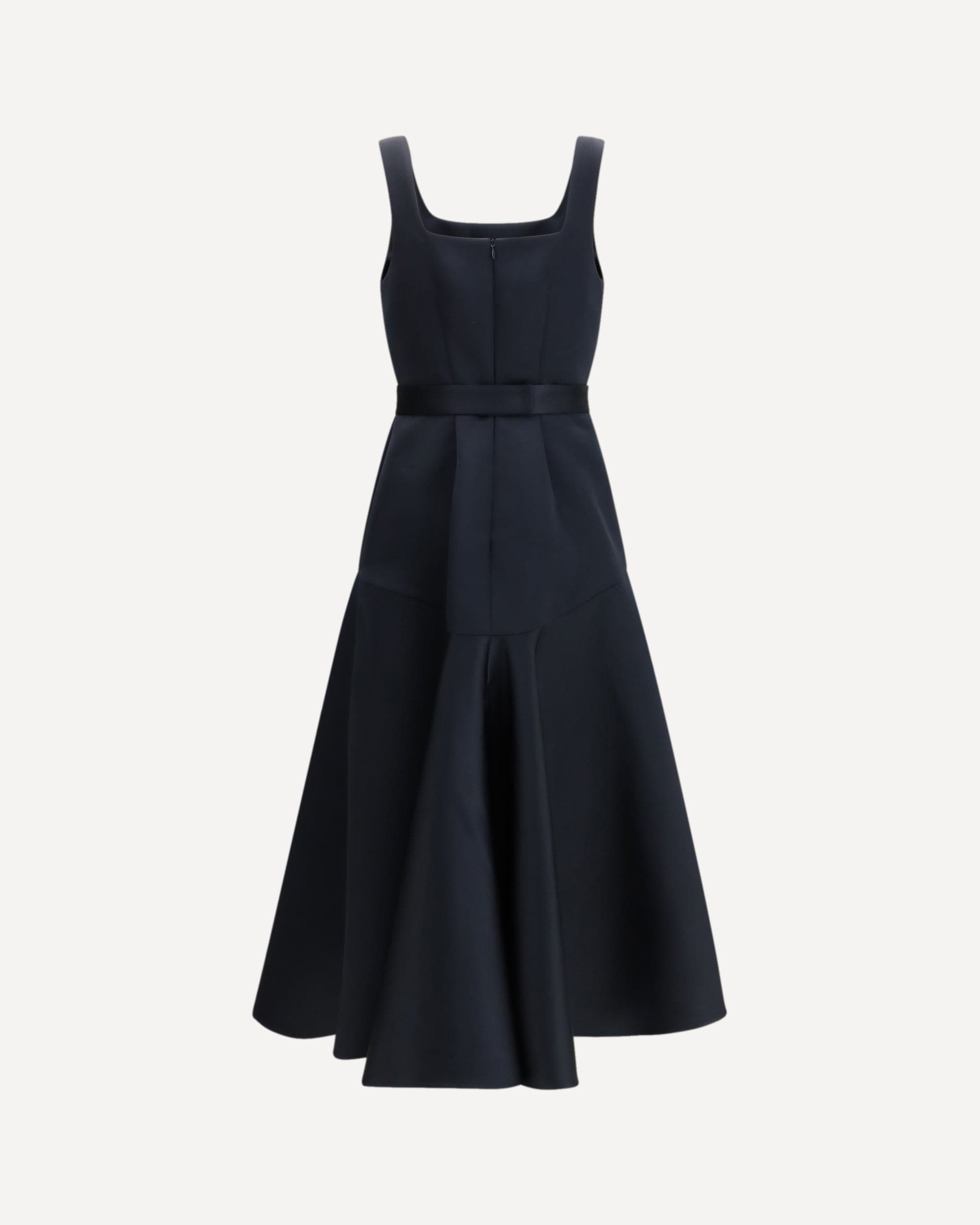 P.A.R.O.S.H. Satin Midi Dress With Bow - alternate view