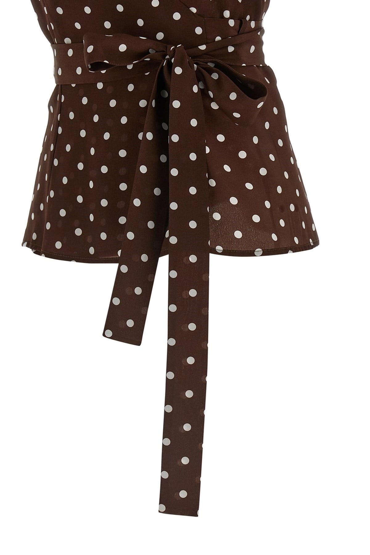 P.A.R.O.S.H. P.A.R.O.S.H. Sbillo Silk Polka Dot Top