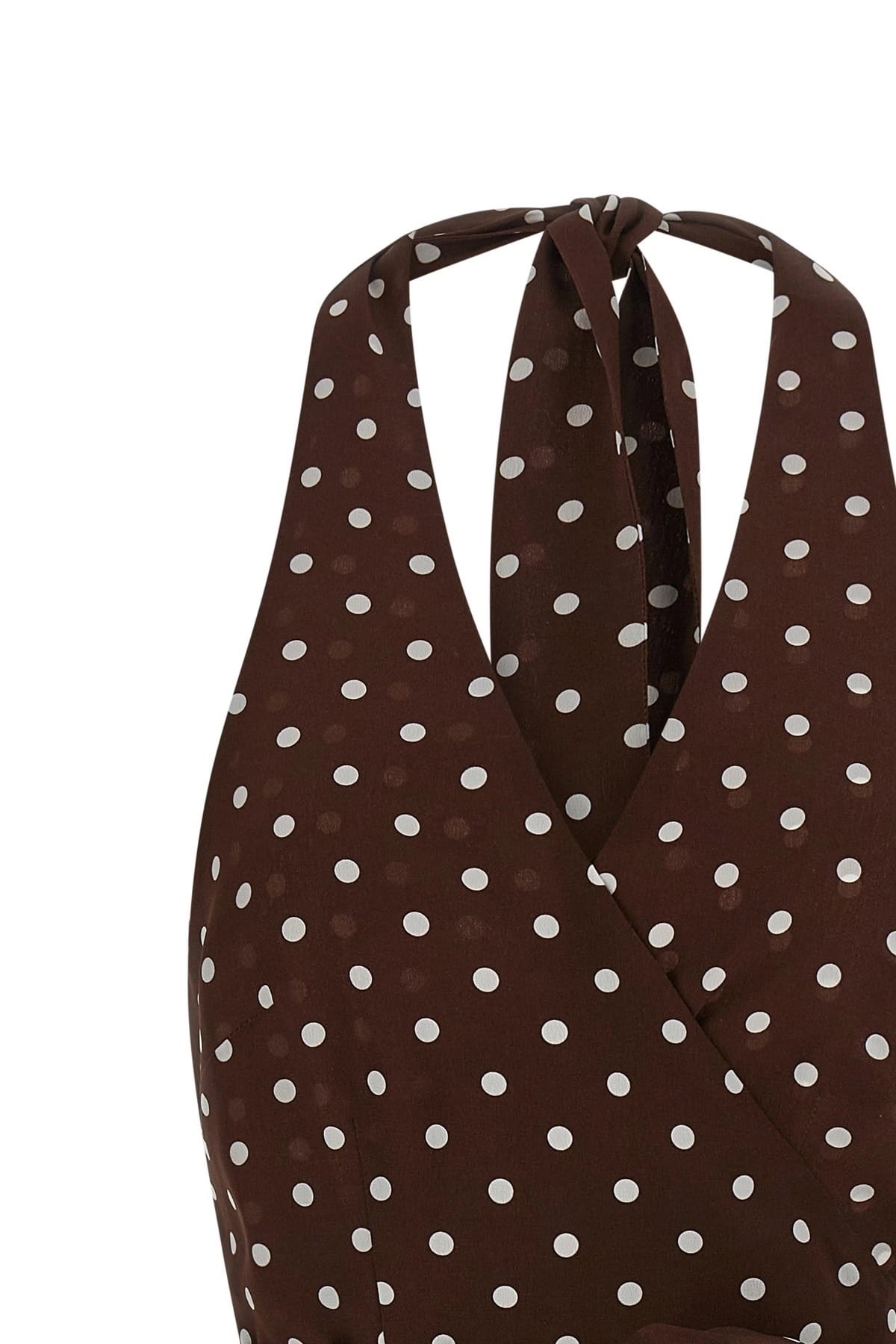 P.A.R.O.S.H. P.A.R.O.S.H. Sbillo Silk Polka Dot Top