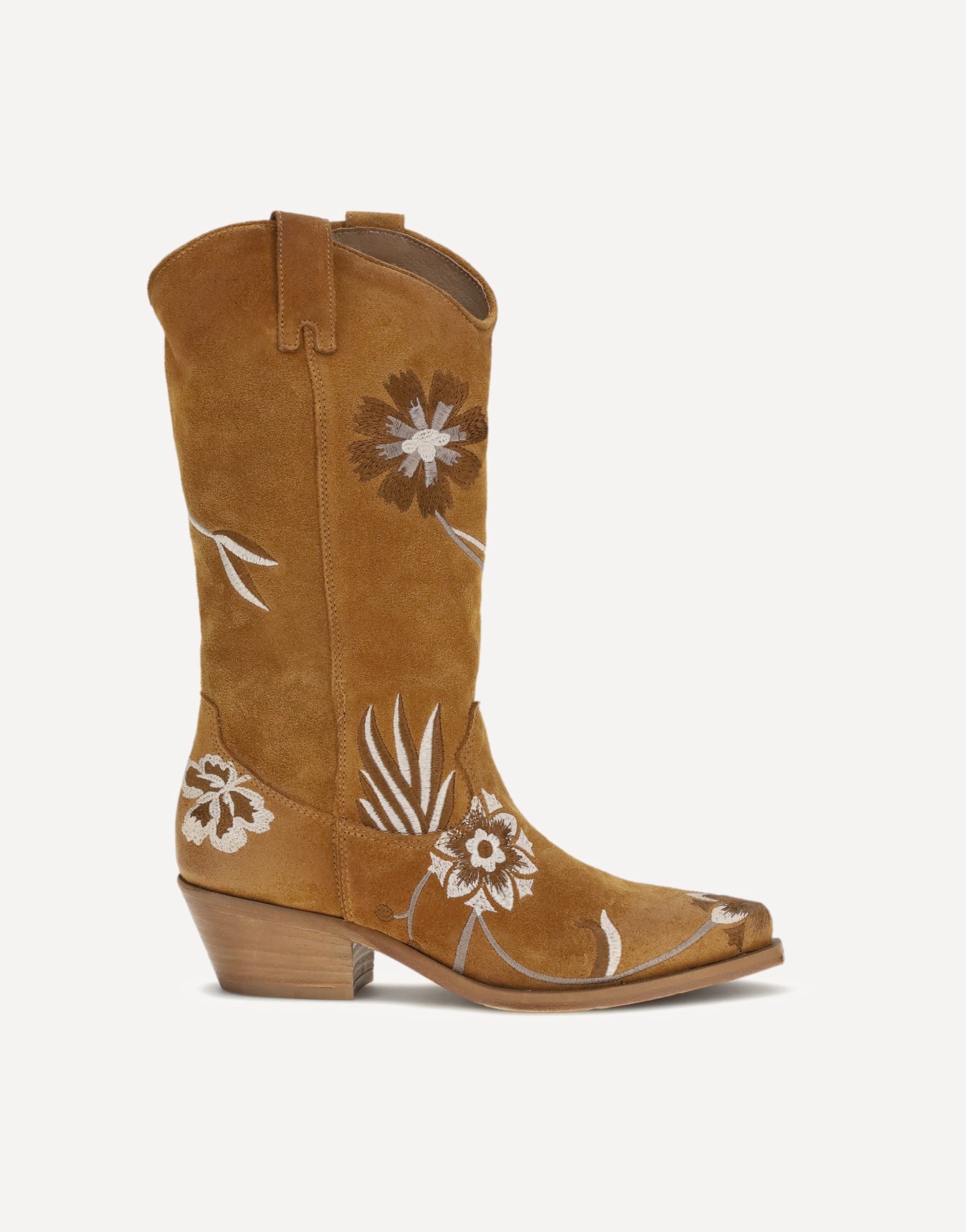 P.A.R.O.S.H. Texan Boots With Floral Embroidery