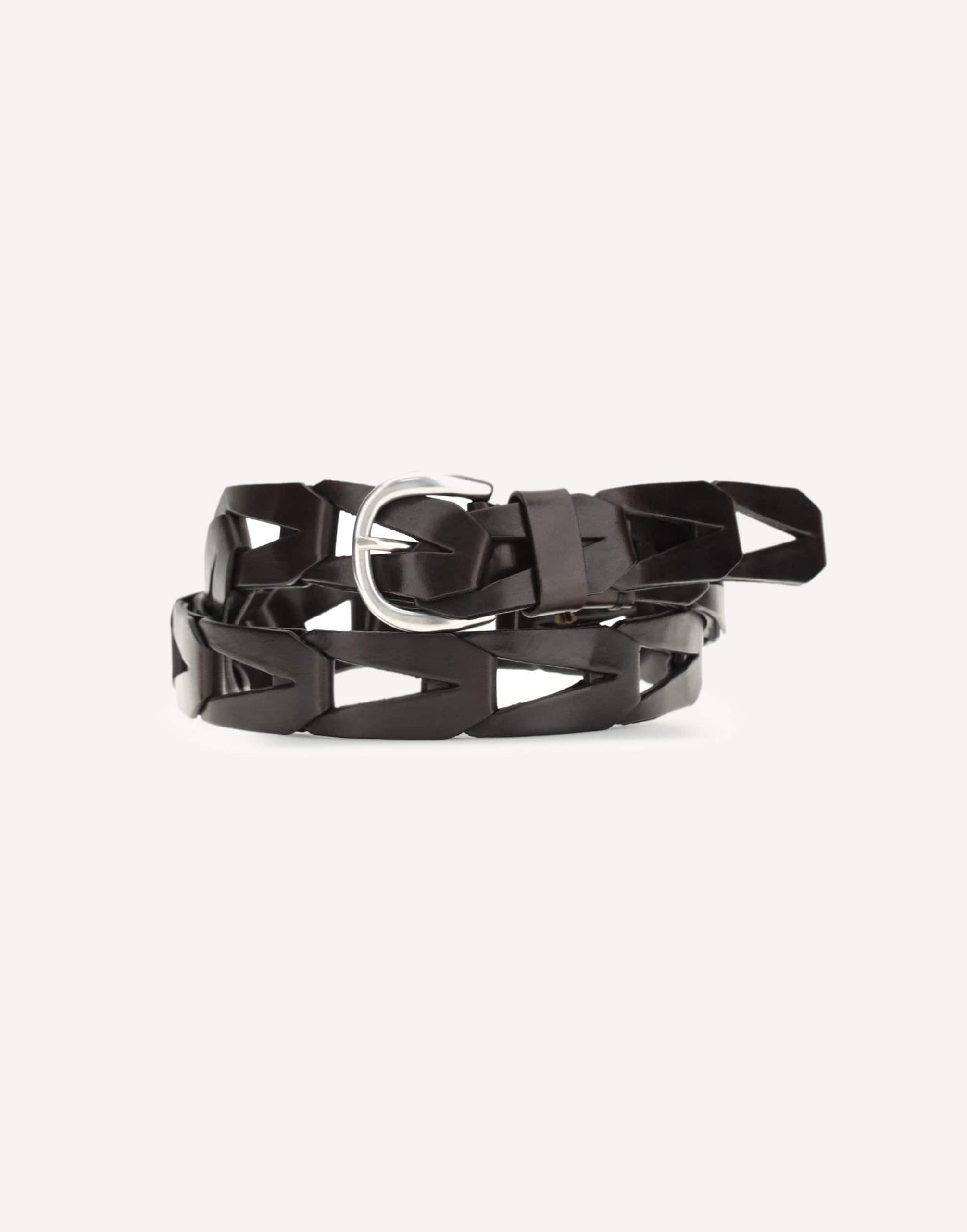 P.A.R.O.S.H. Woven Leather Belt