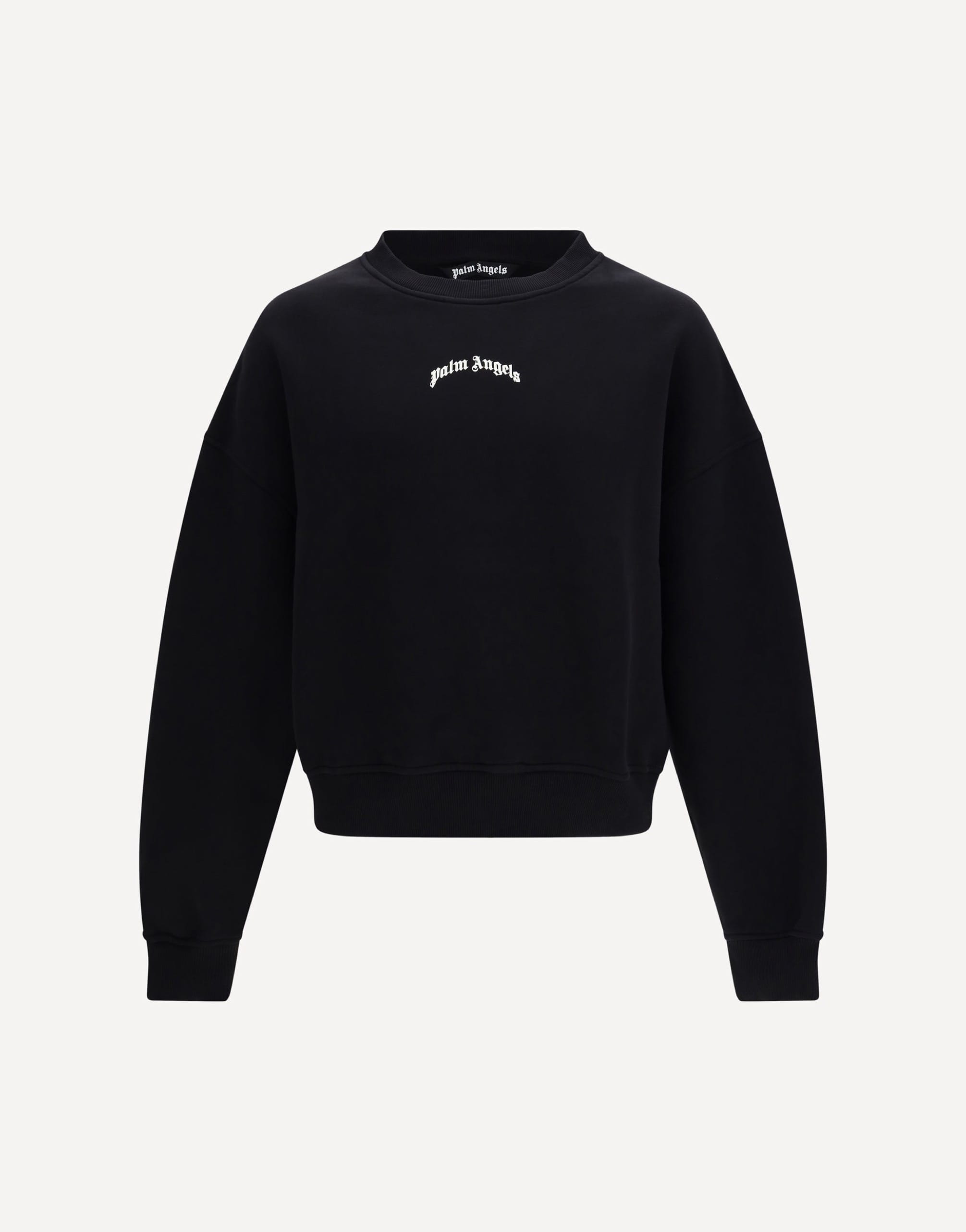 Palm Angels Back Curved Logo Sweatshirt